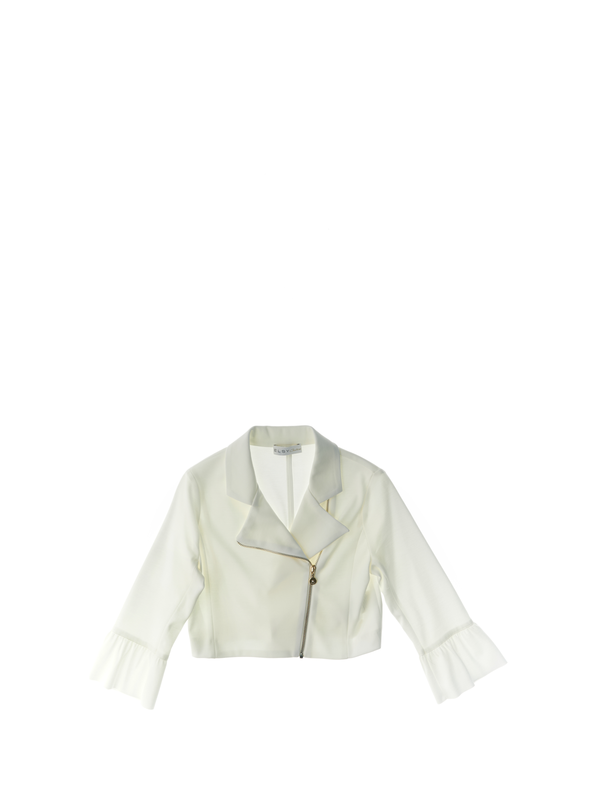E.L.S.Y. Blazer collo revers PANNA