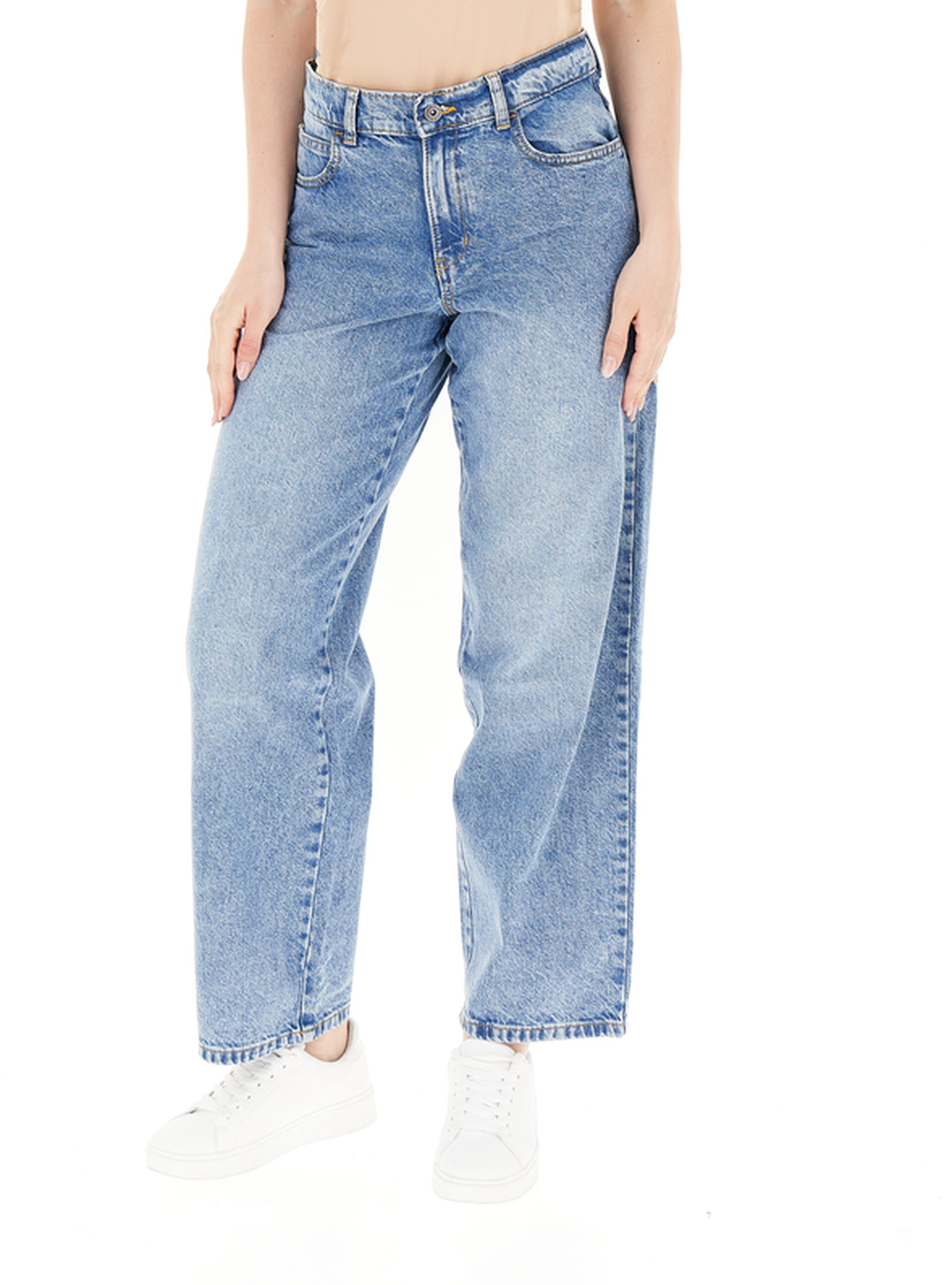 Dickies Jeans wide leg BLU CHIARO
