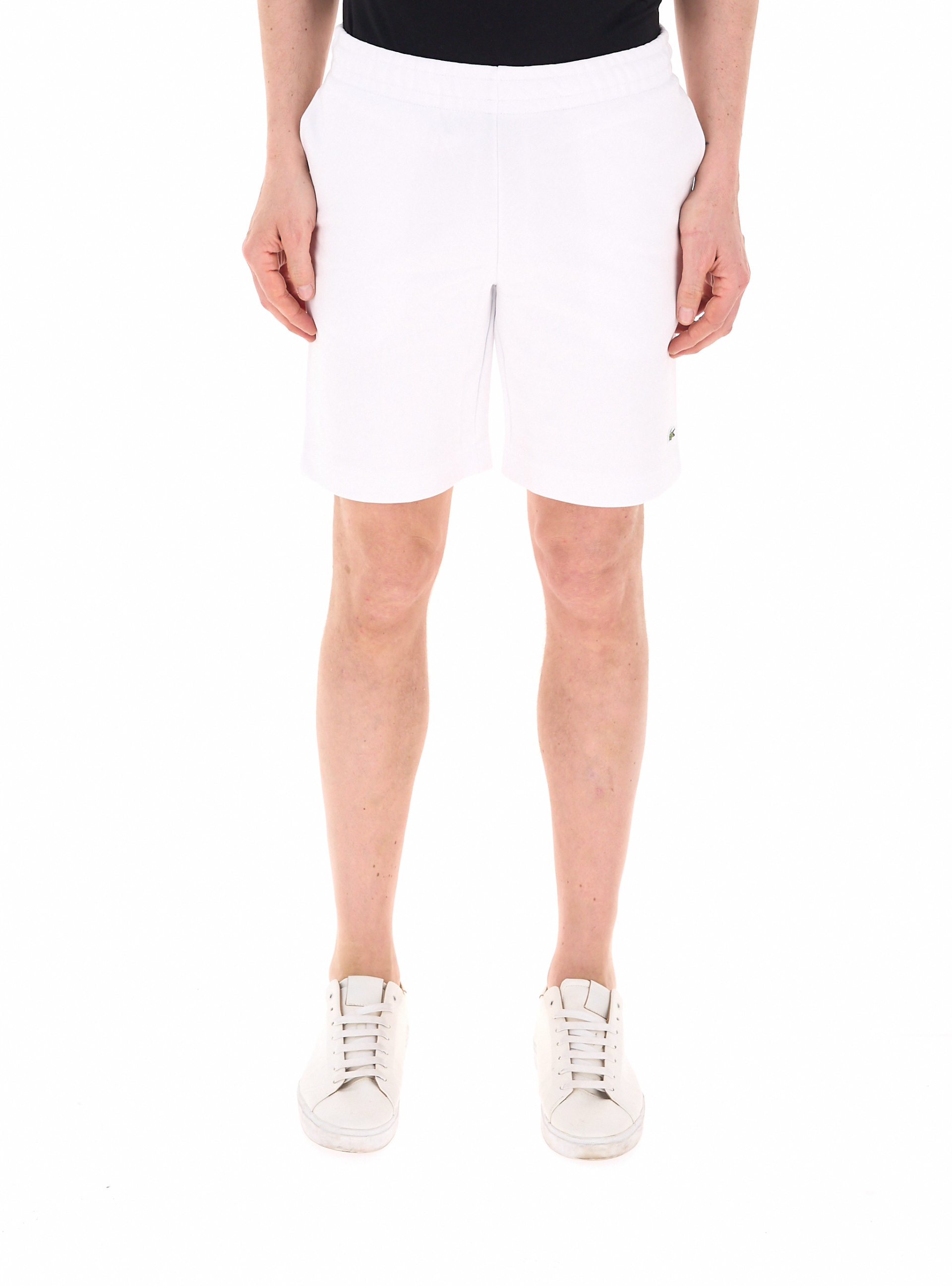 Lacoste Bermuda in cotone BIANCO