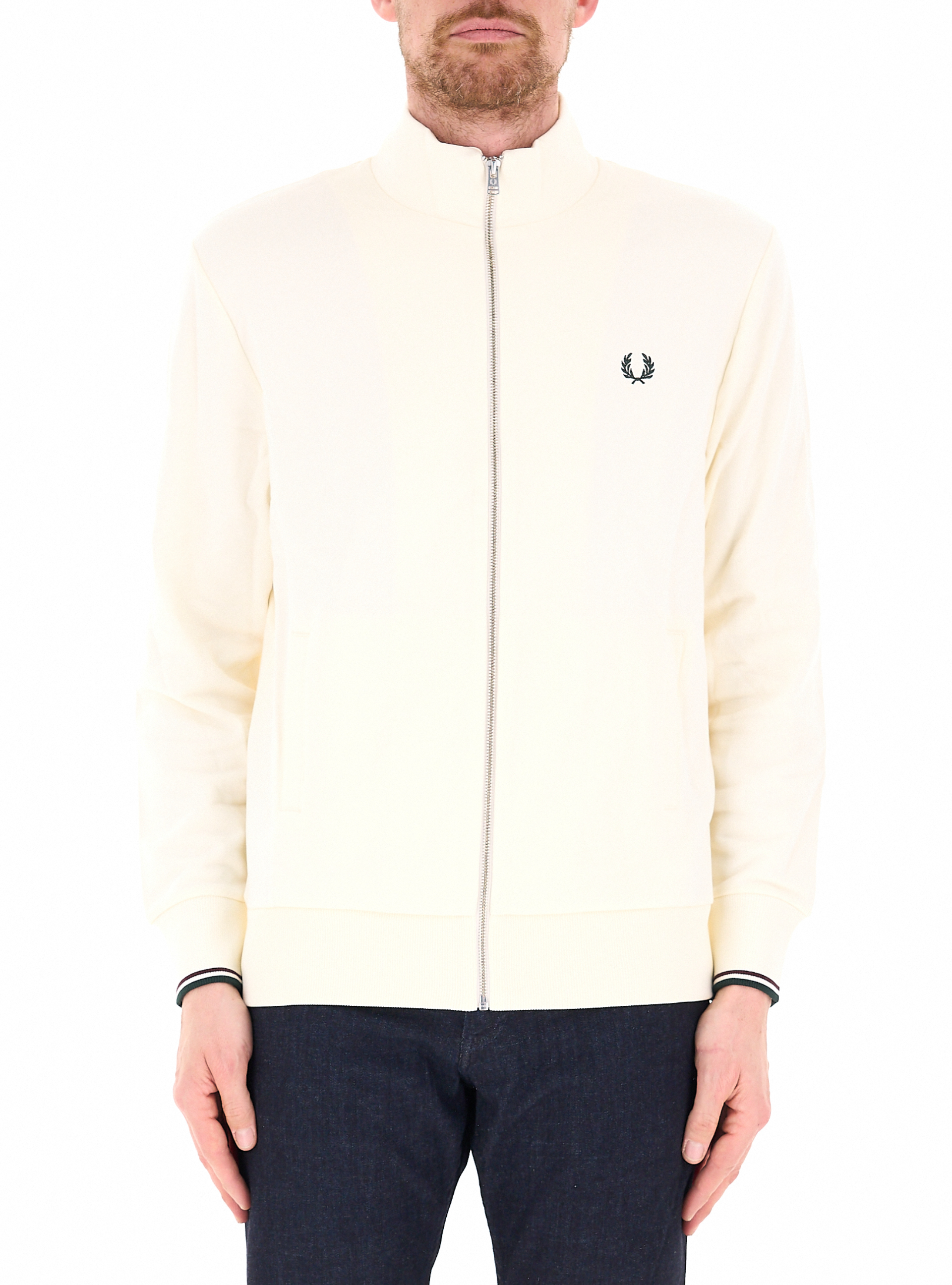 Fred Perry Felpa con zip BURRO