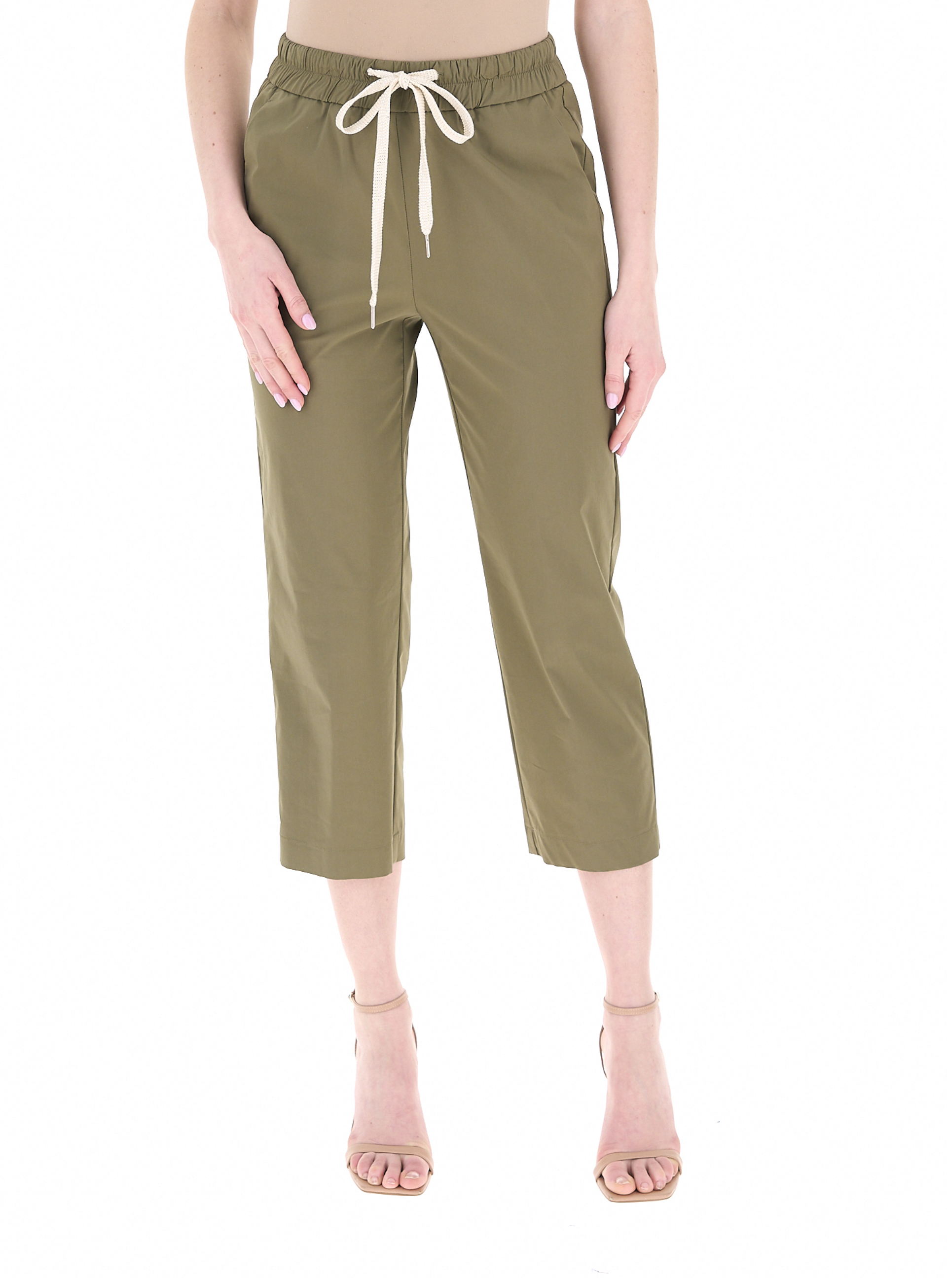 Pantalone a sigaretta VERDE OLIVA 42