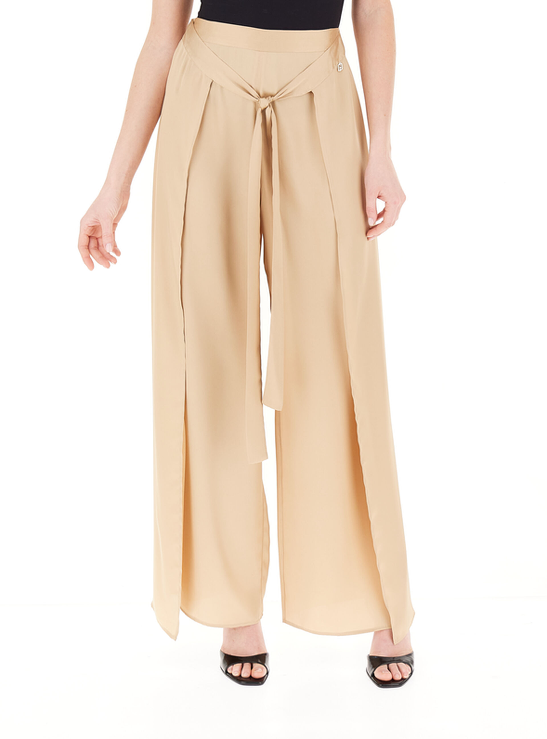 Pantalone a palazzo LIU JEANS BEIGE 46