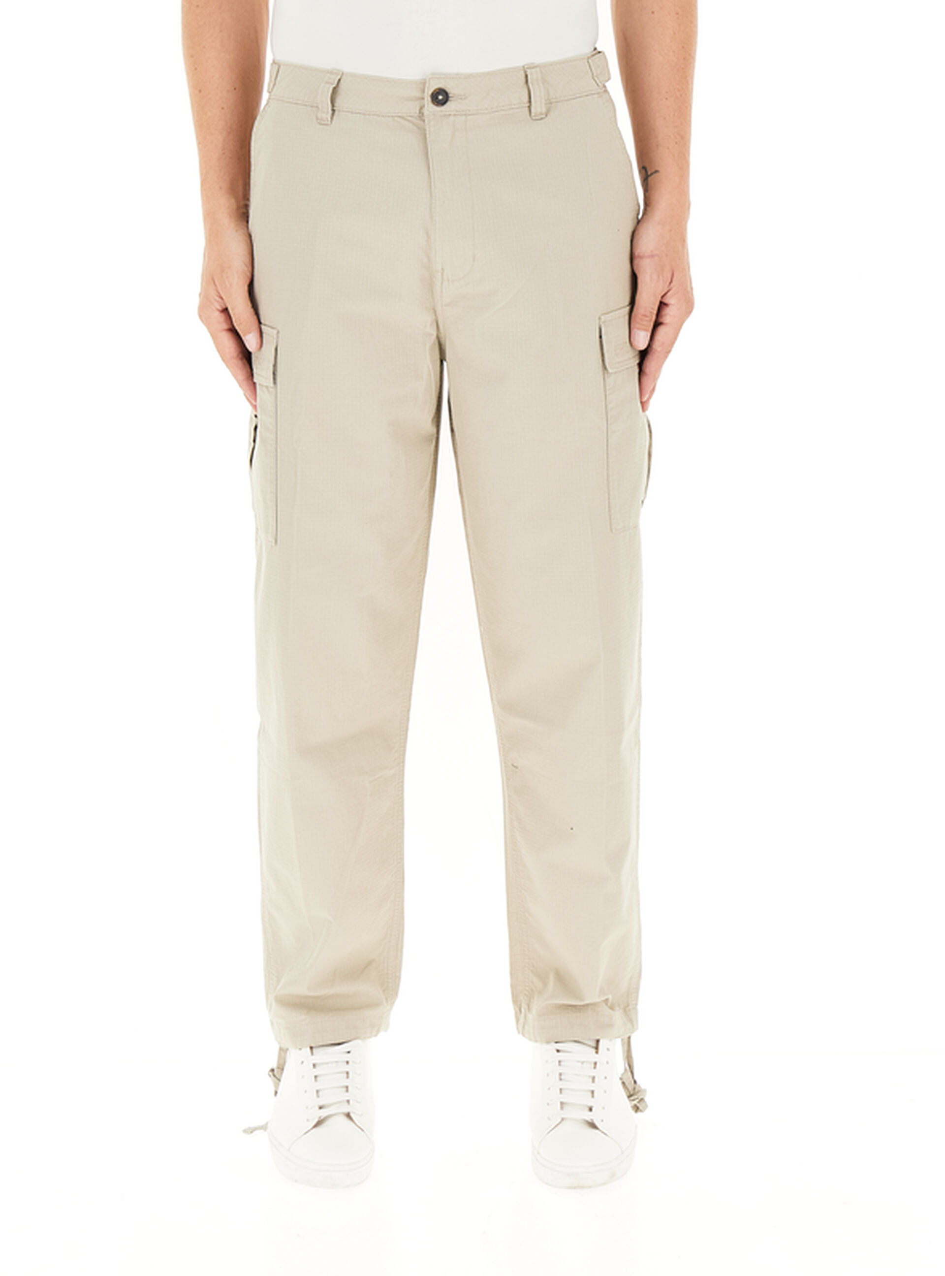 Pantalone cargo cotone SABBIA
