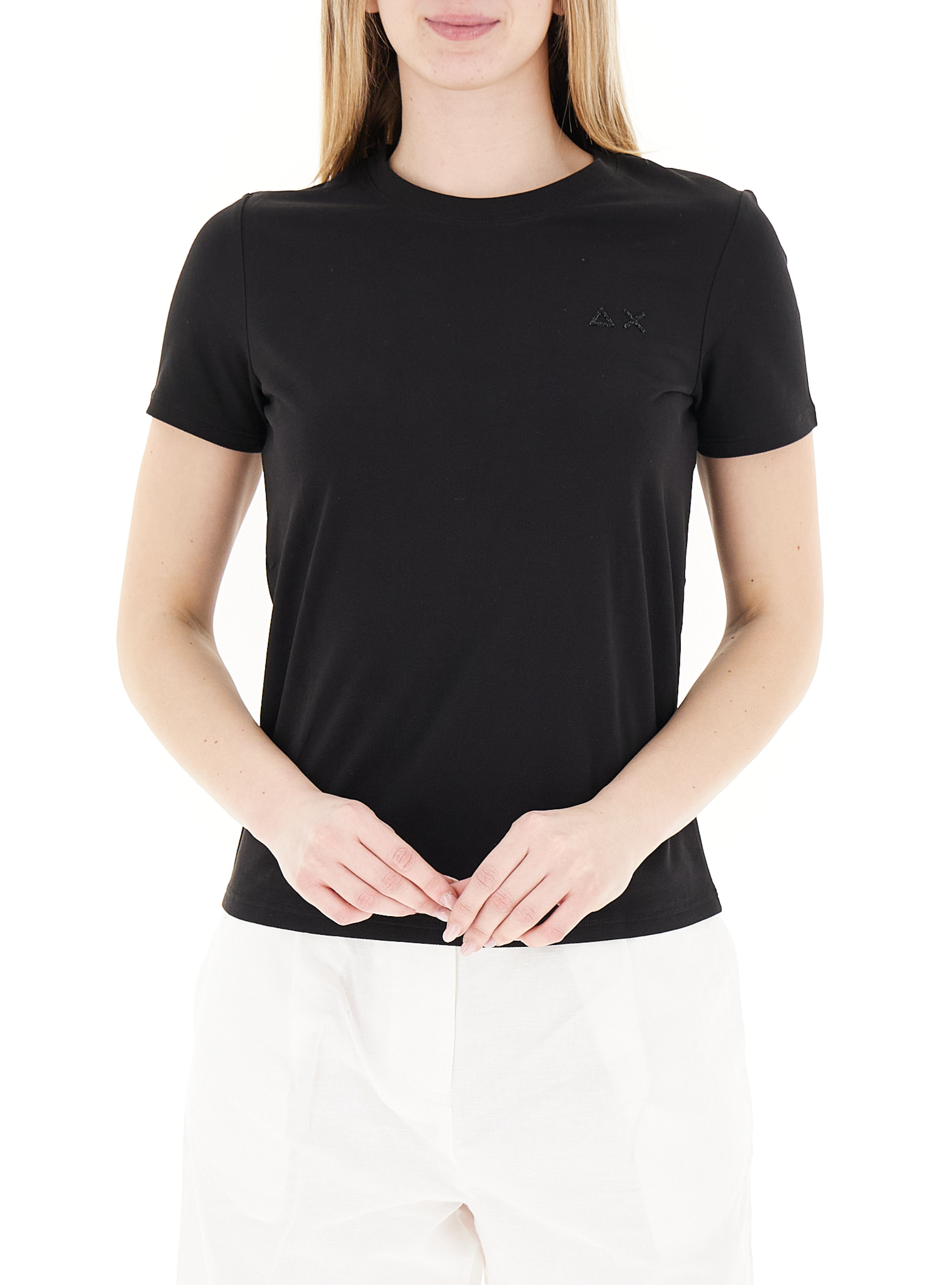 SUN68 T-shirt in cotone NERO