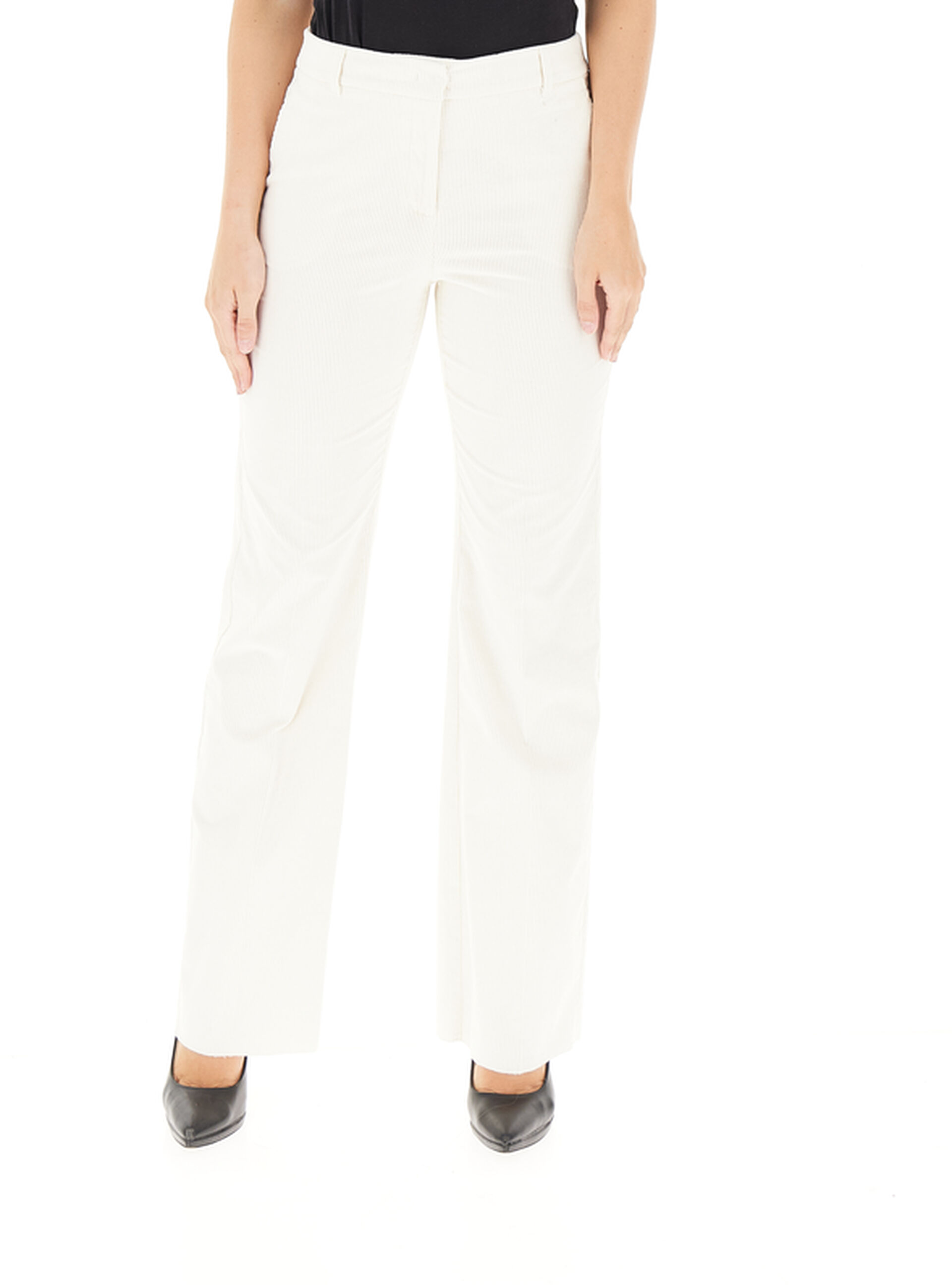 Pantalone velluto costine BURRO