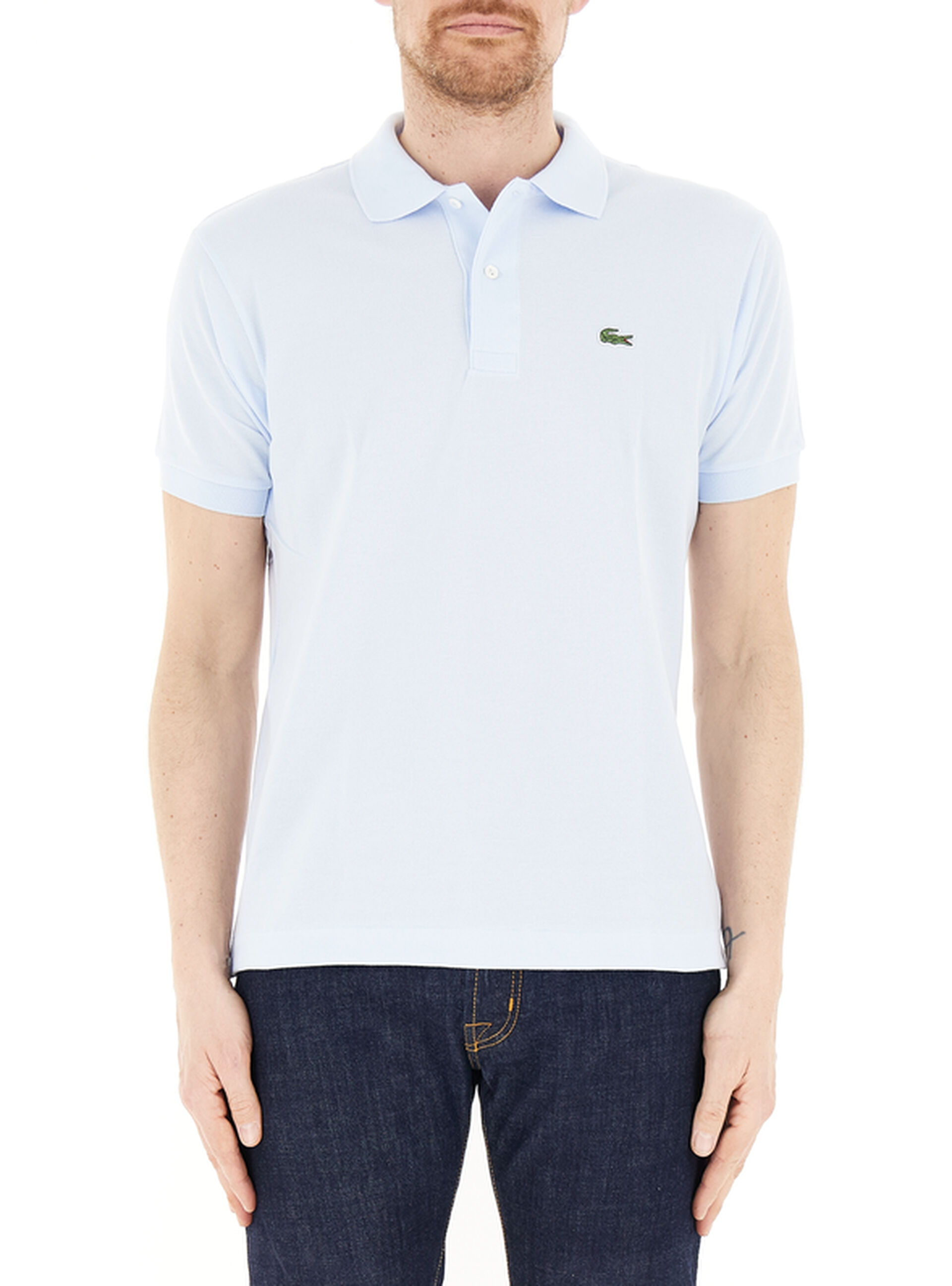 Polo in cotone AZZURRO CHIARO 5