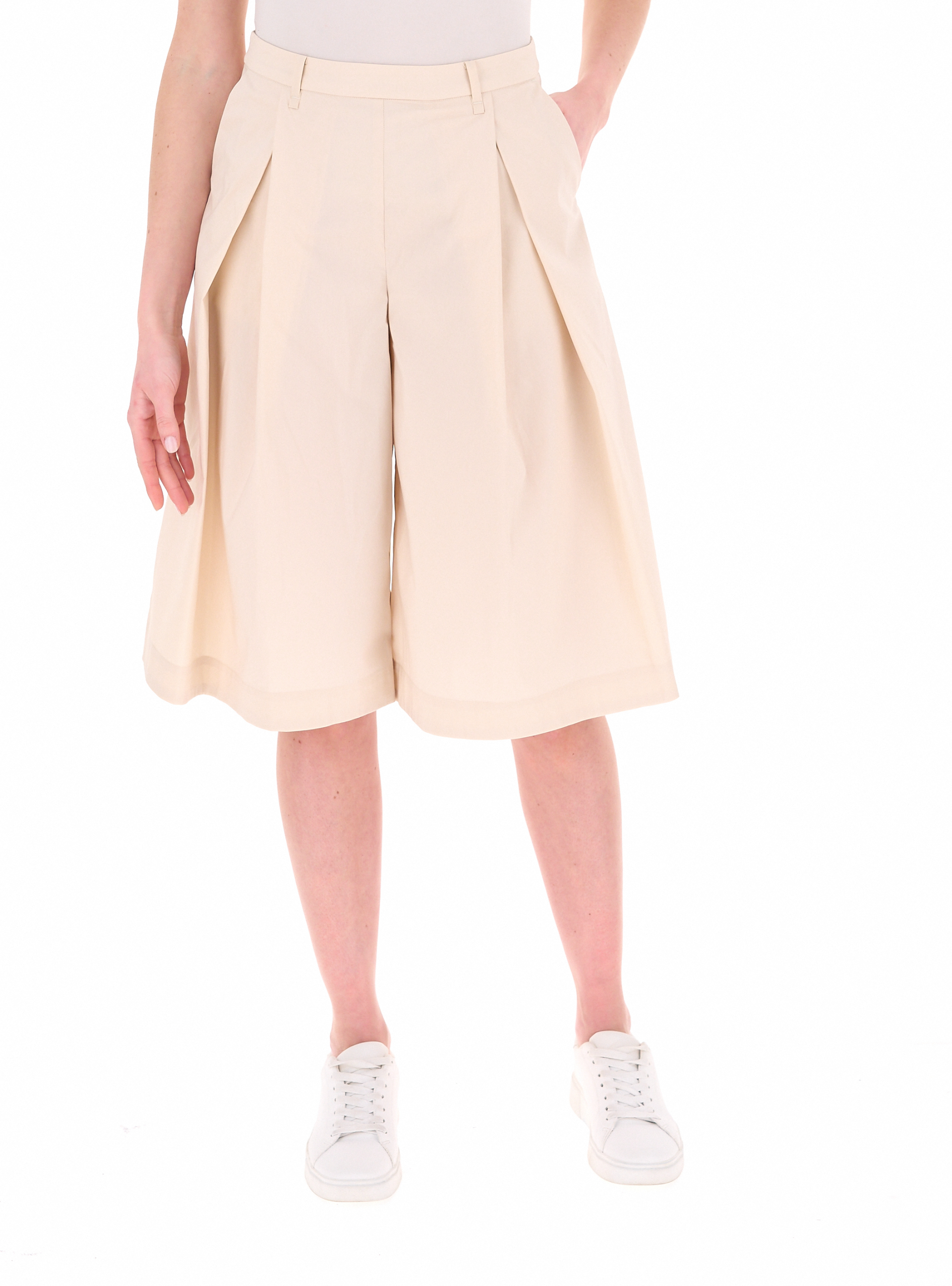 BOMBOOGIE Bermuda in cotone CREMA