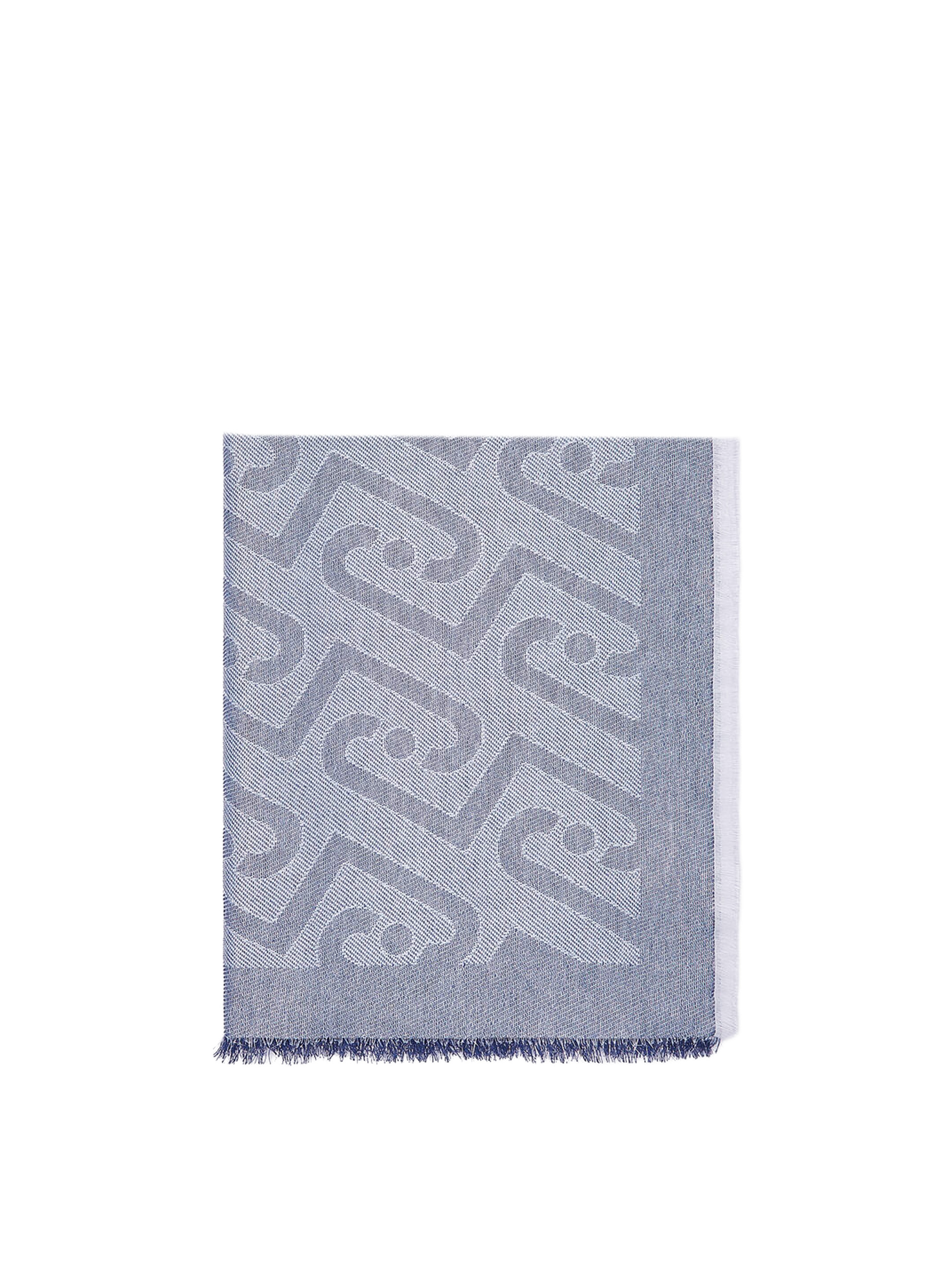 Foulard misto viscosa AZZURRO POLVERE U