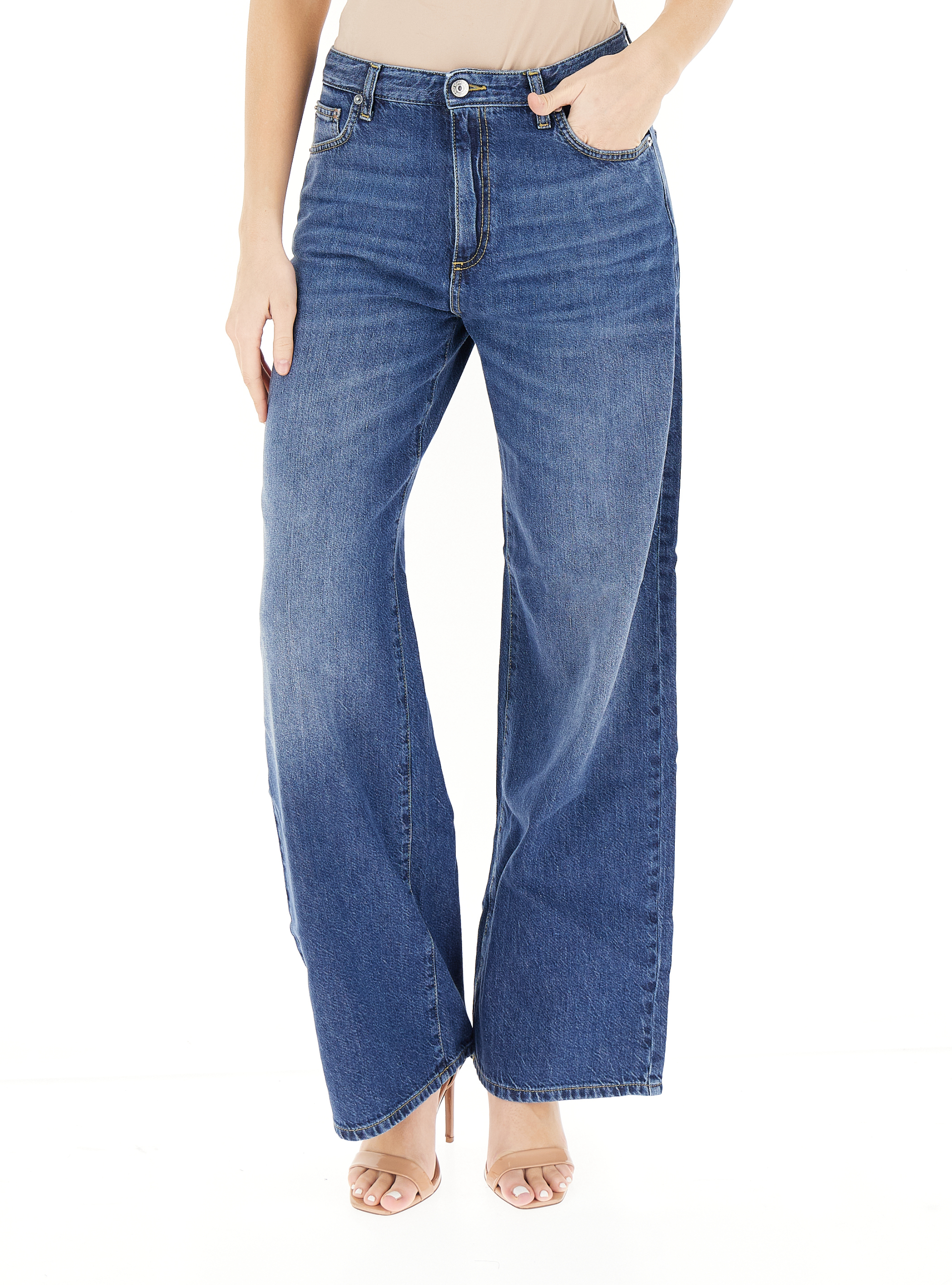 ROY ROGER'S Jeans wide leg BLU 30