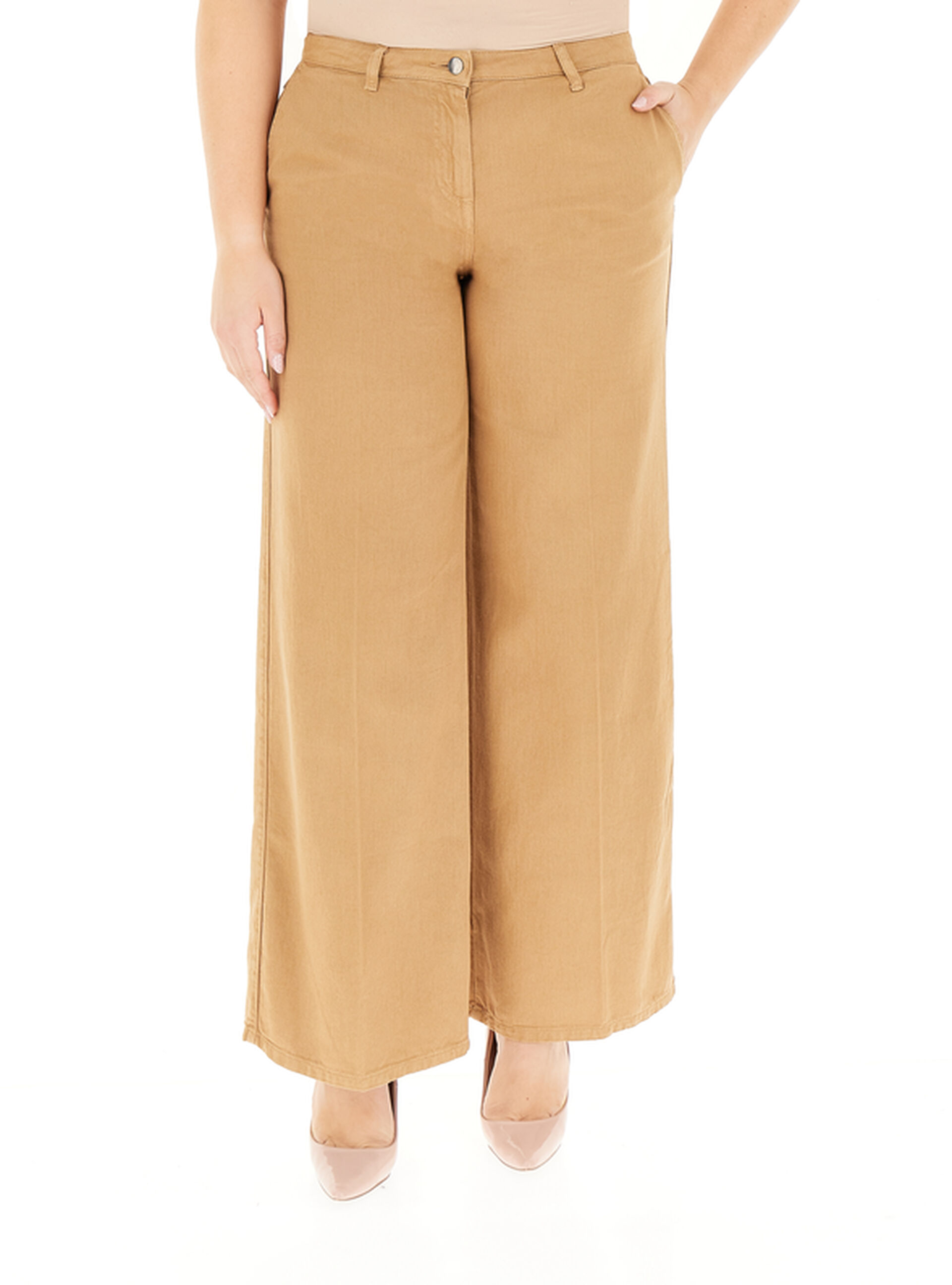 Pantalone wide leg CAMMELLO 17