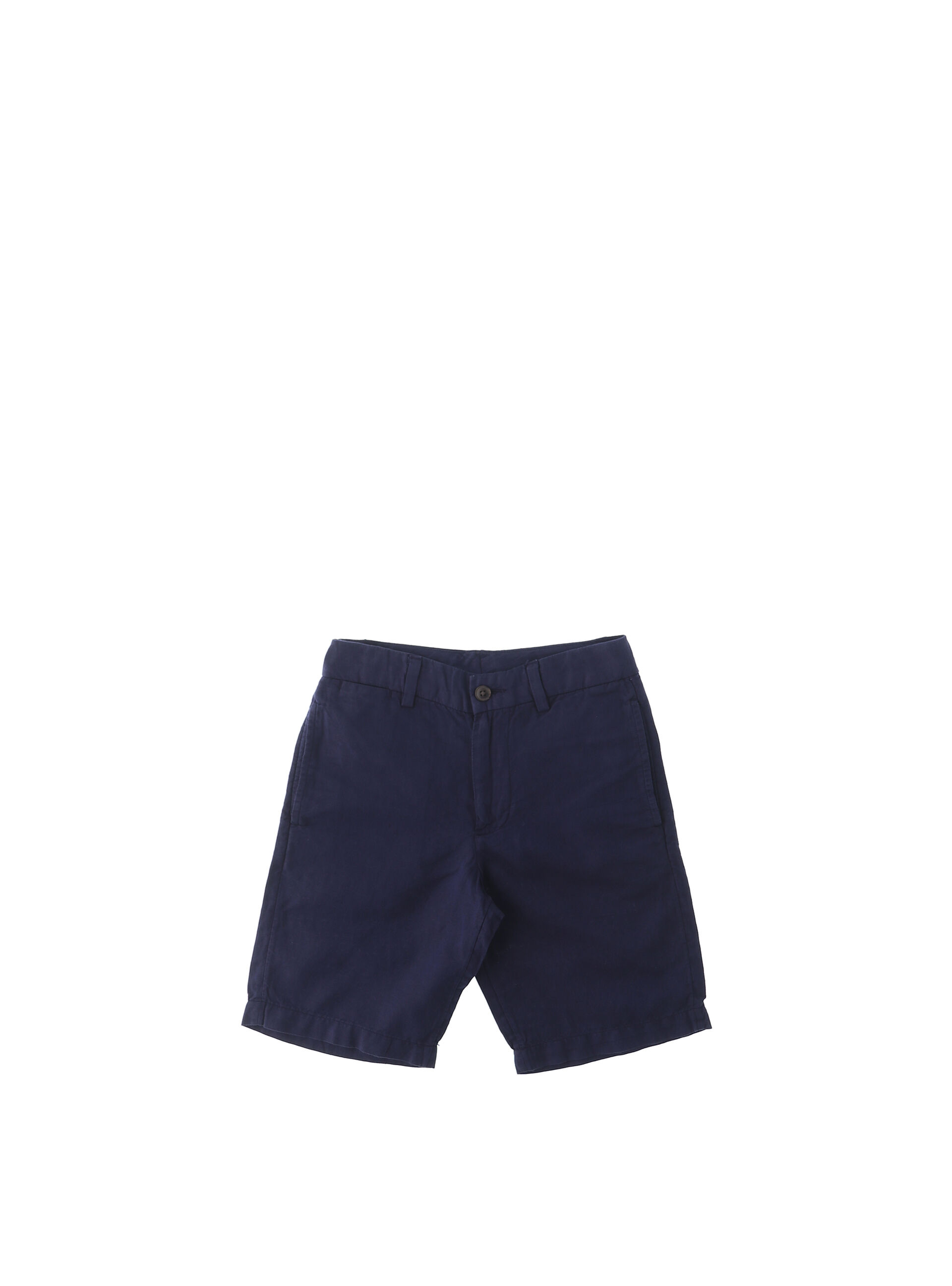 Bermuda misto lino POLO BOYS BLU 10
