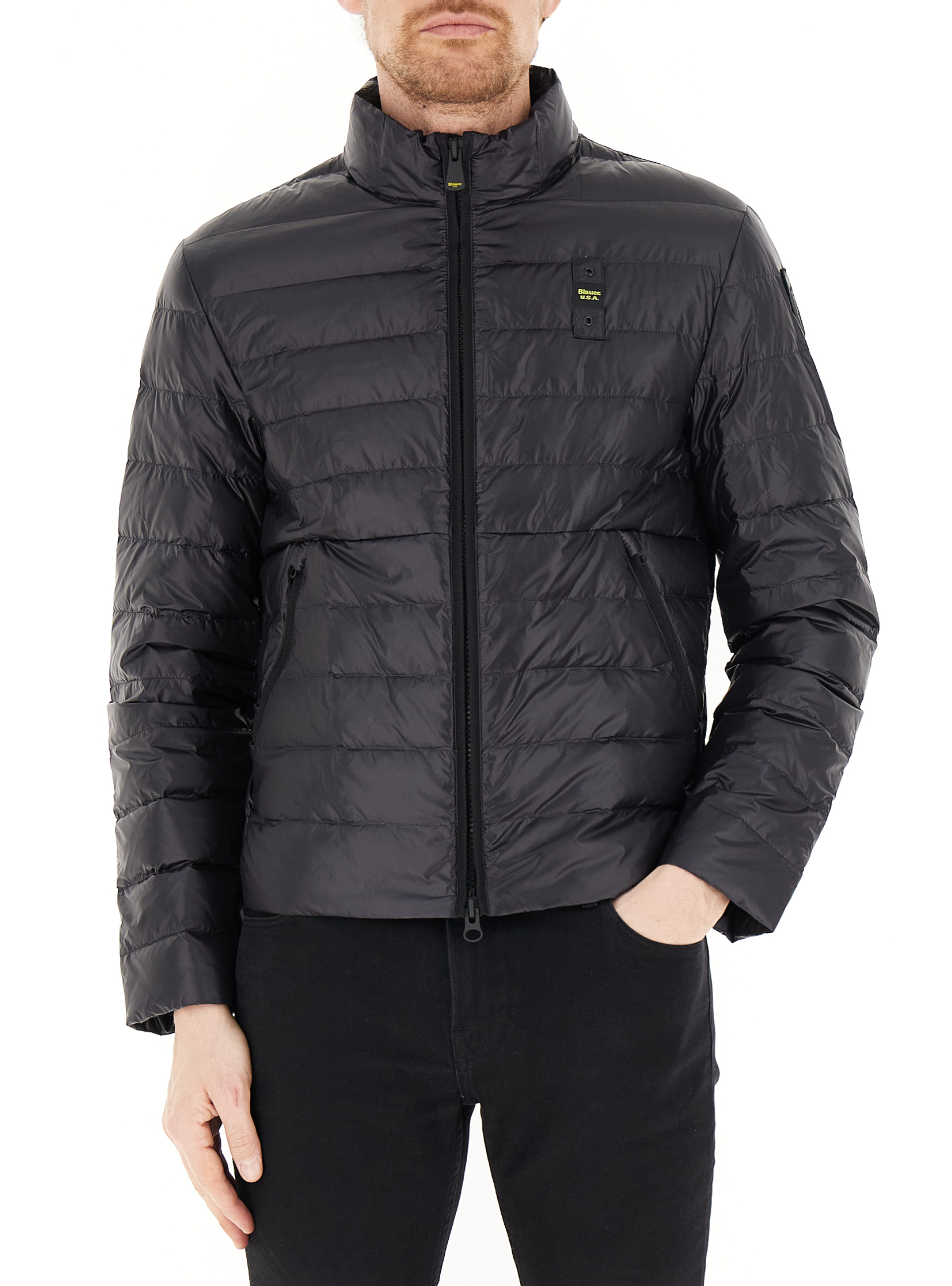 Blauer Piumino collo alto NERO