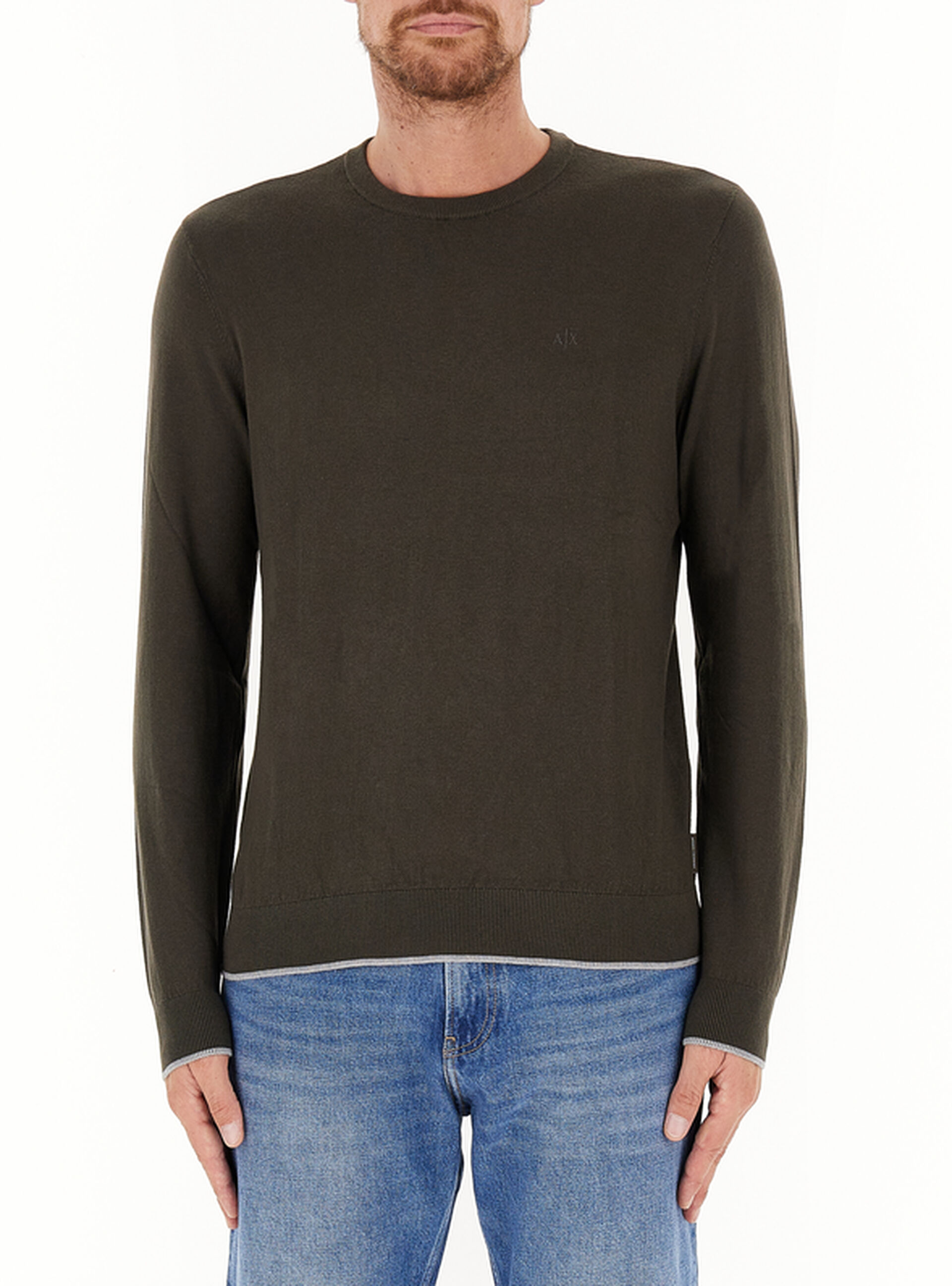 Maglione cotone - cashmere VERDE