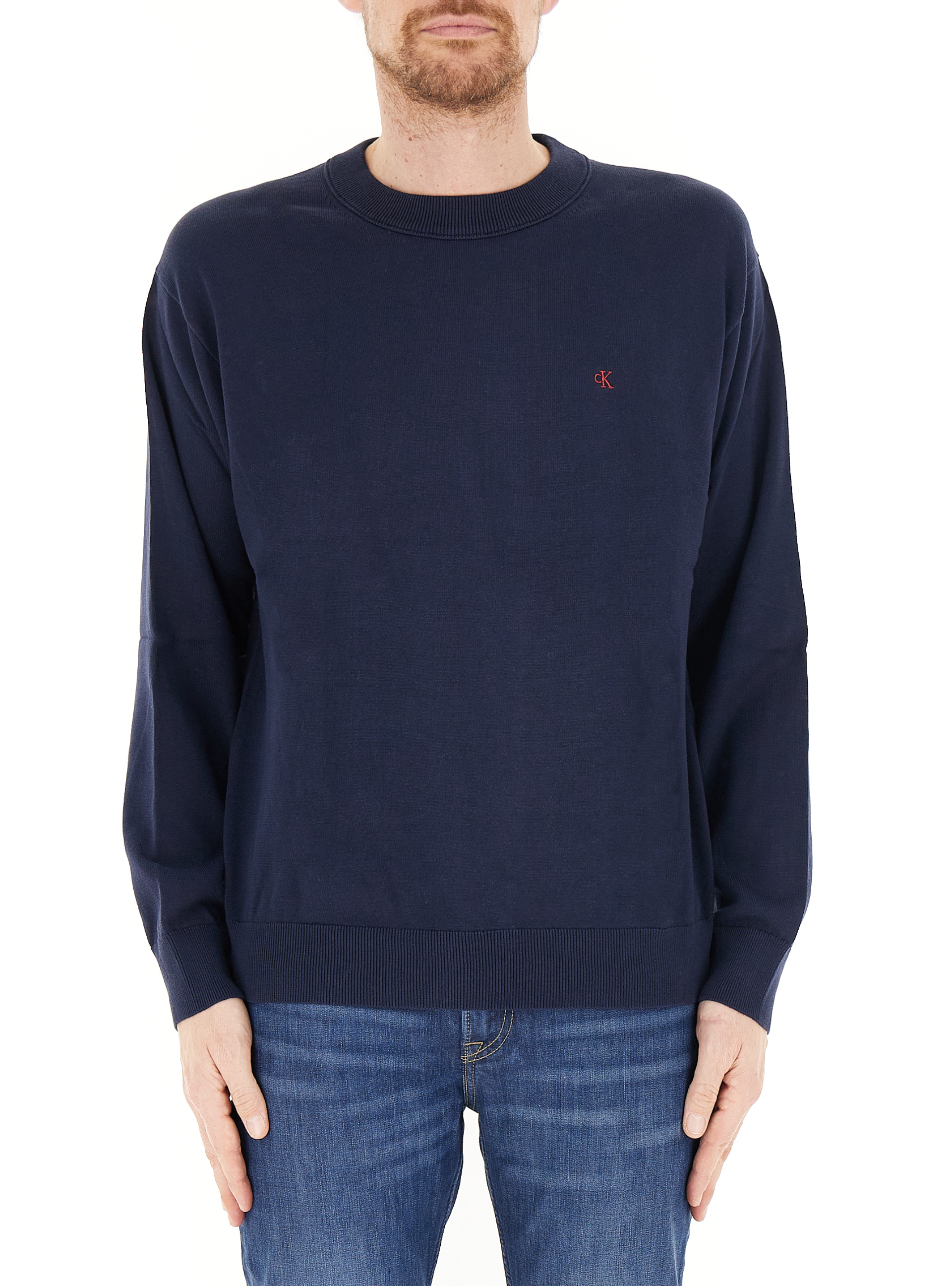 Maglione girocollo BLU SCURO M
