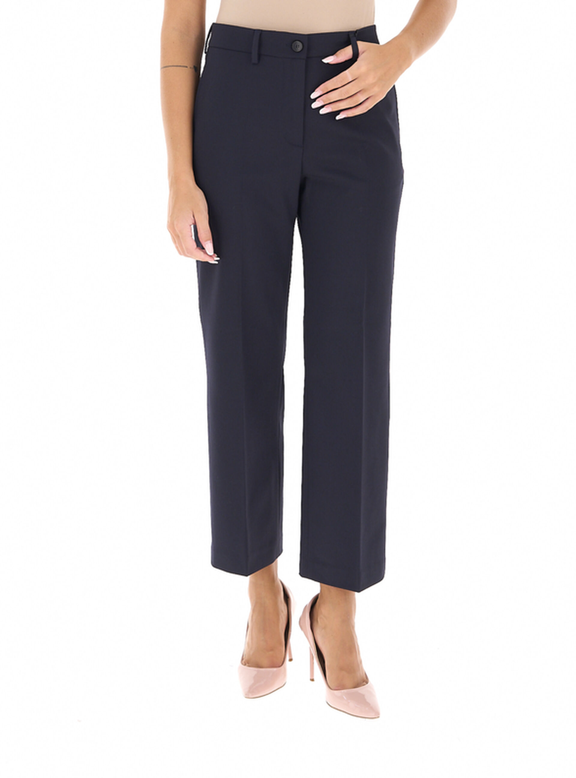 Pantalone misto lana BLU NOTTE 42