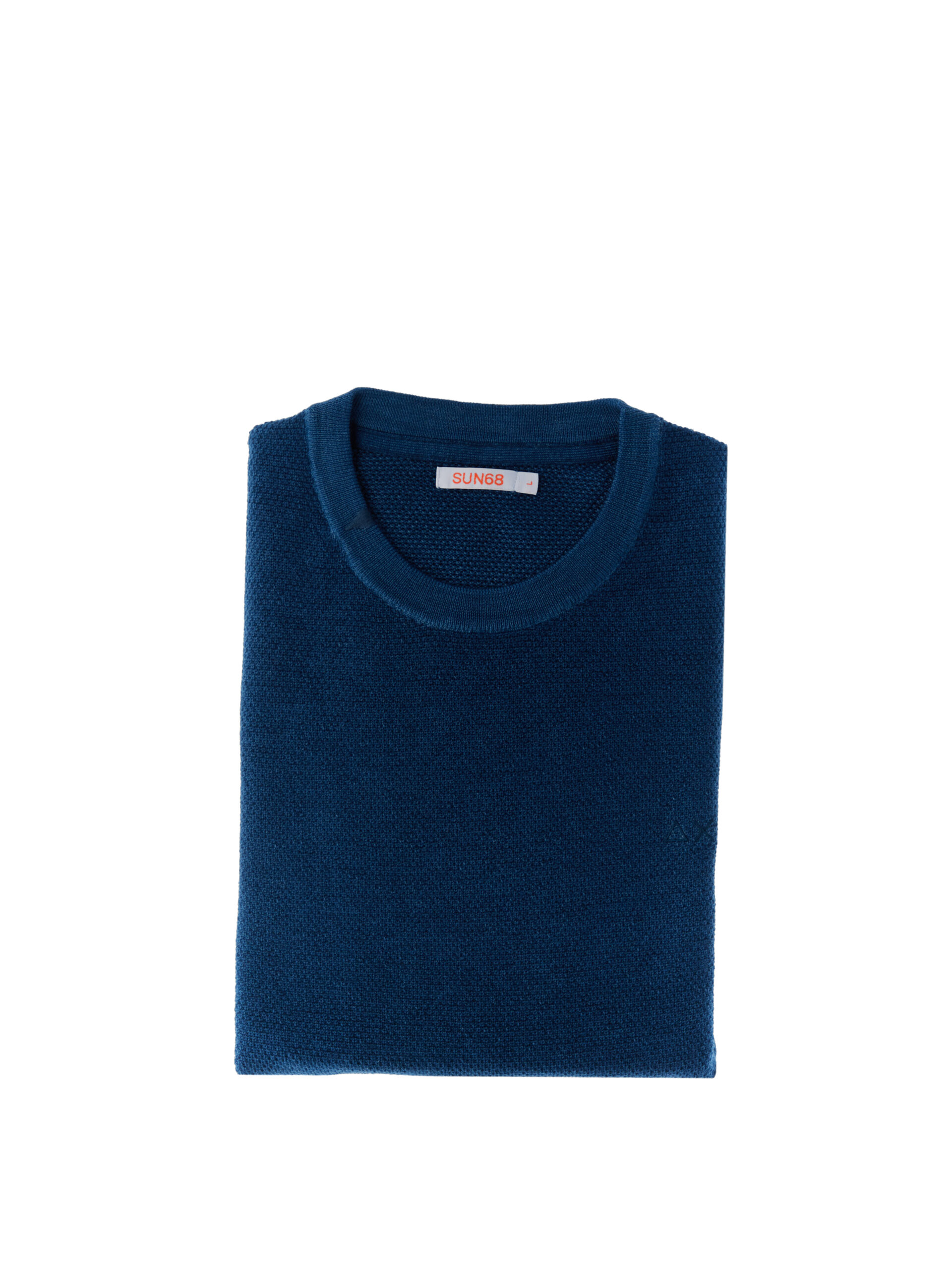 SUN68 Maglione lana merino BLU