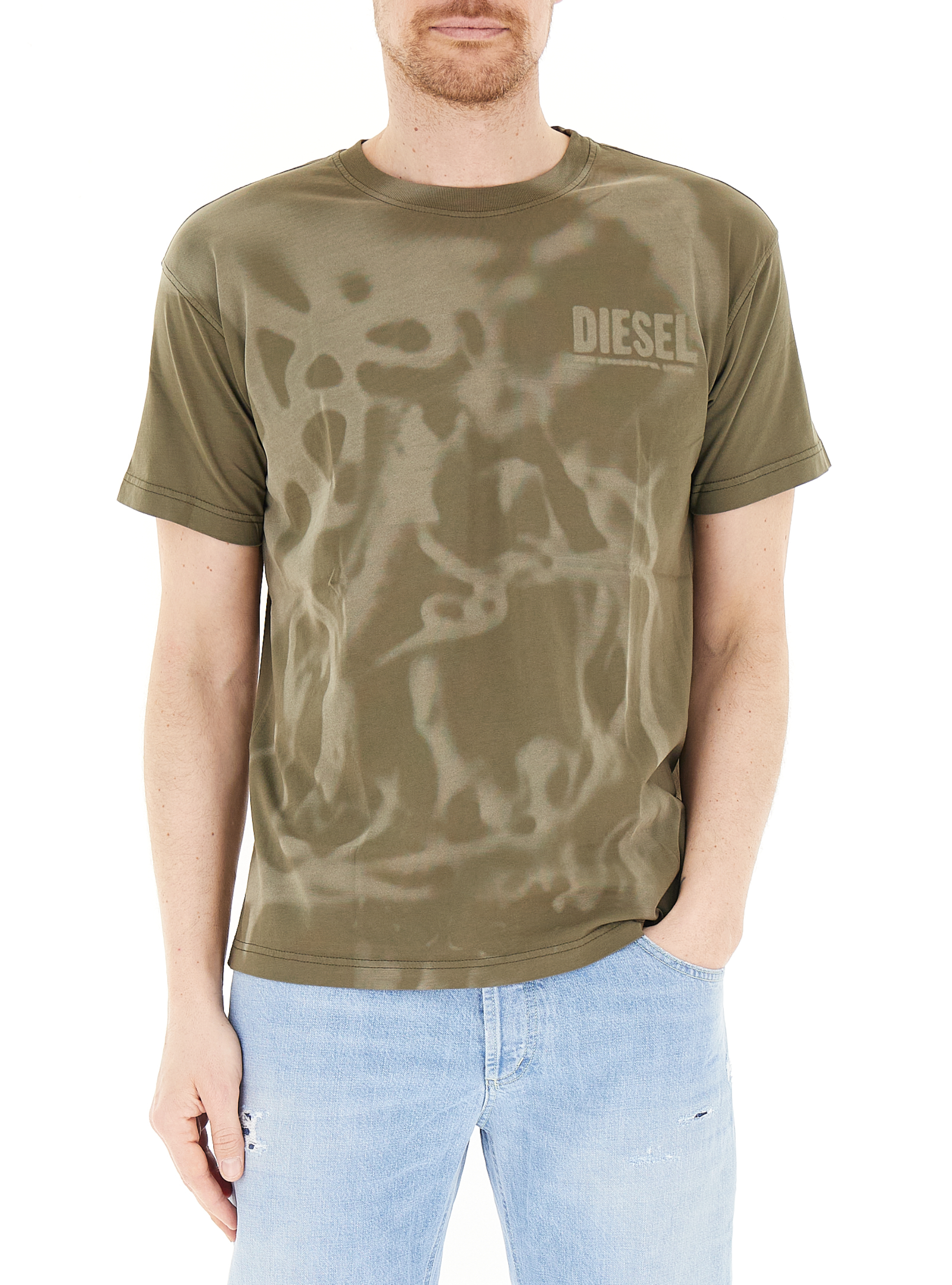 T-shirt girocollo VERDE OLIVA M