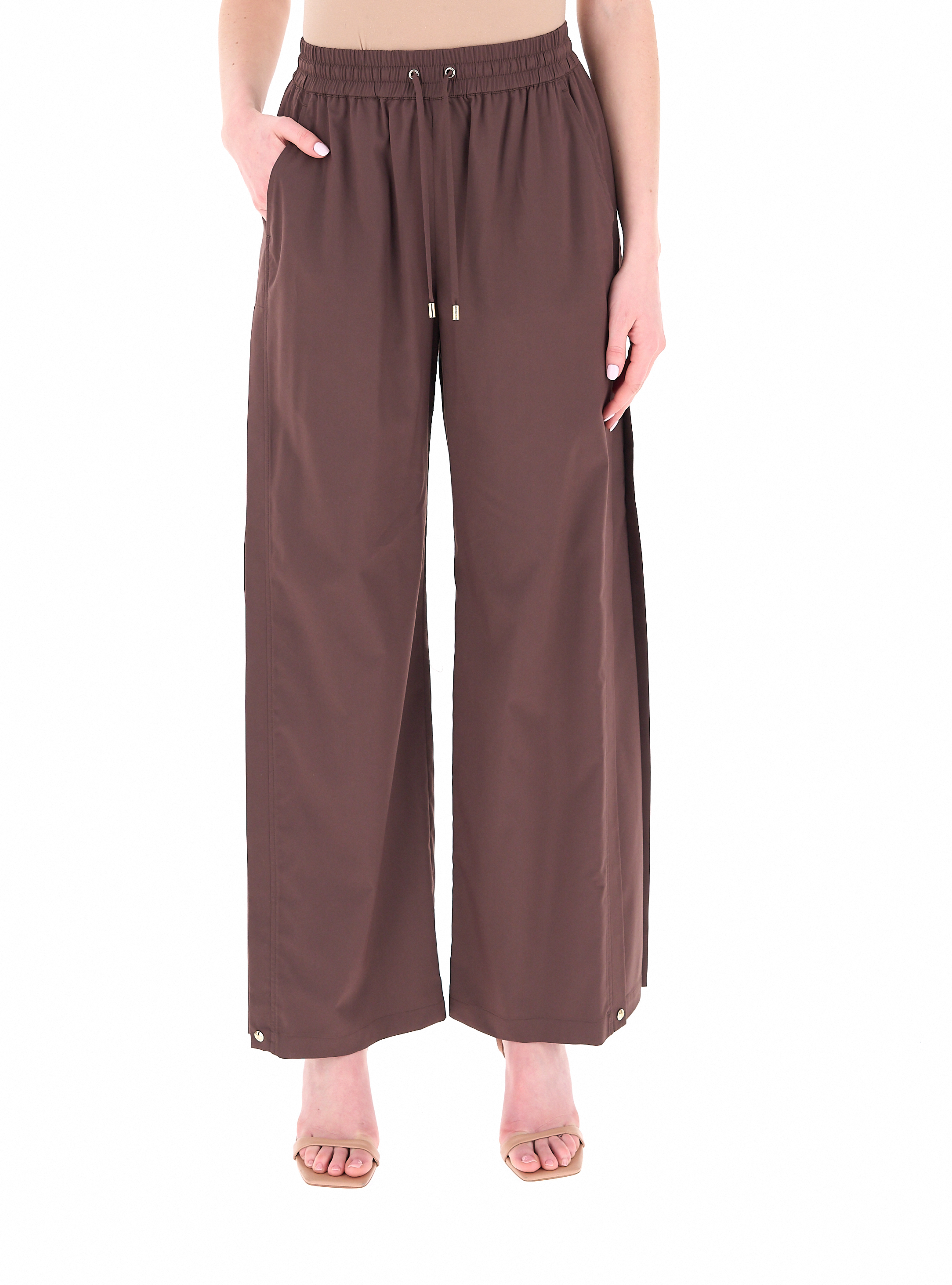 Pantalone wide leg SPORT MARRONE
