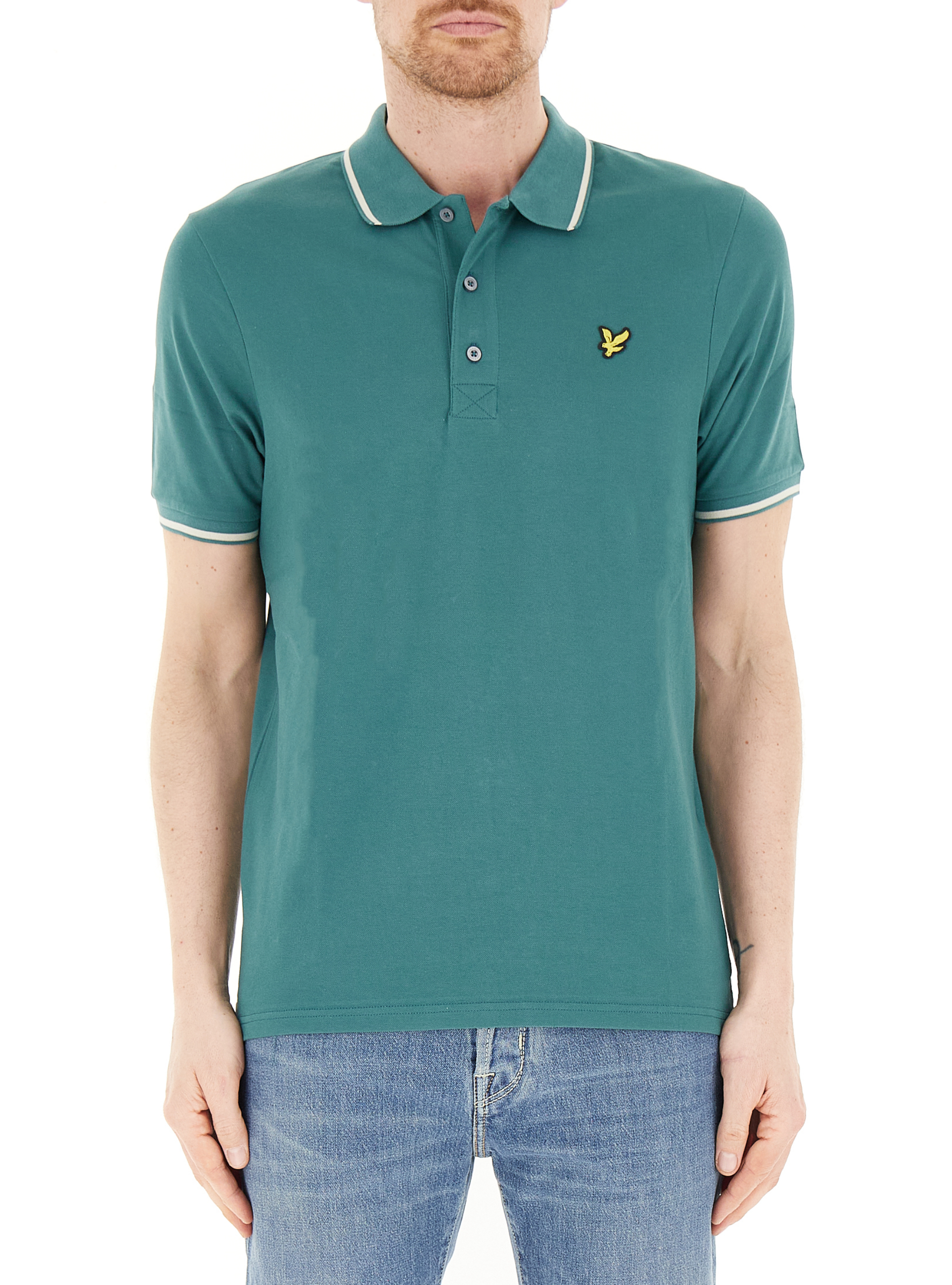 Polo maniche corte PETROLIO