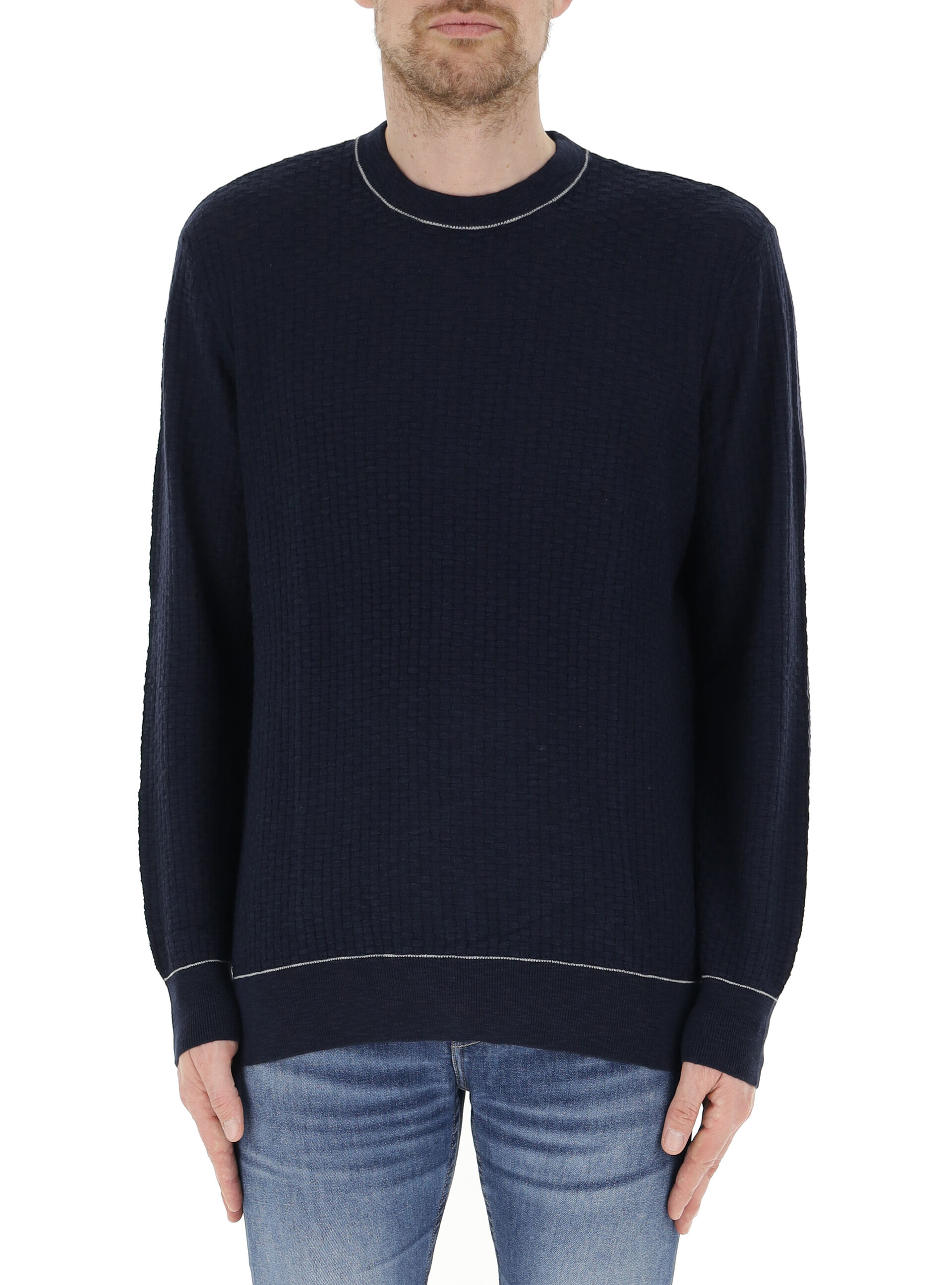 Maglia cotone-lino BLU