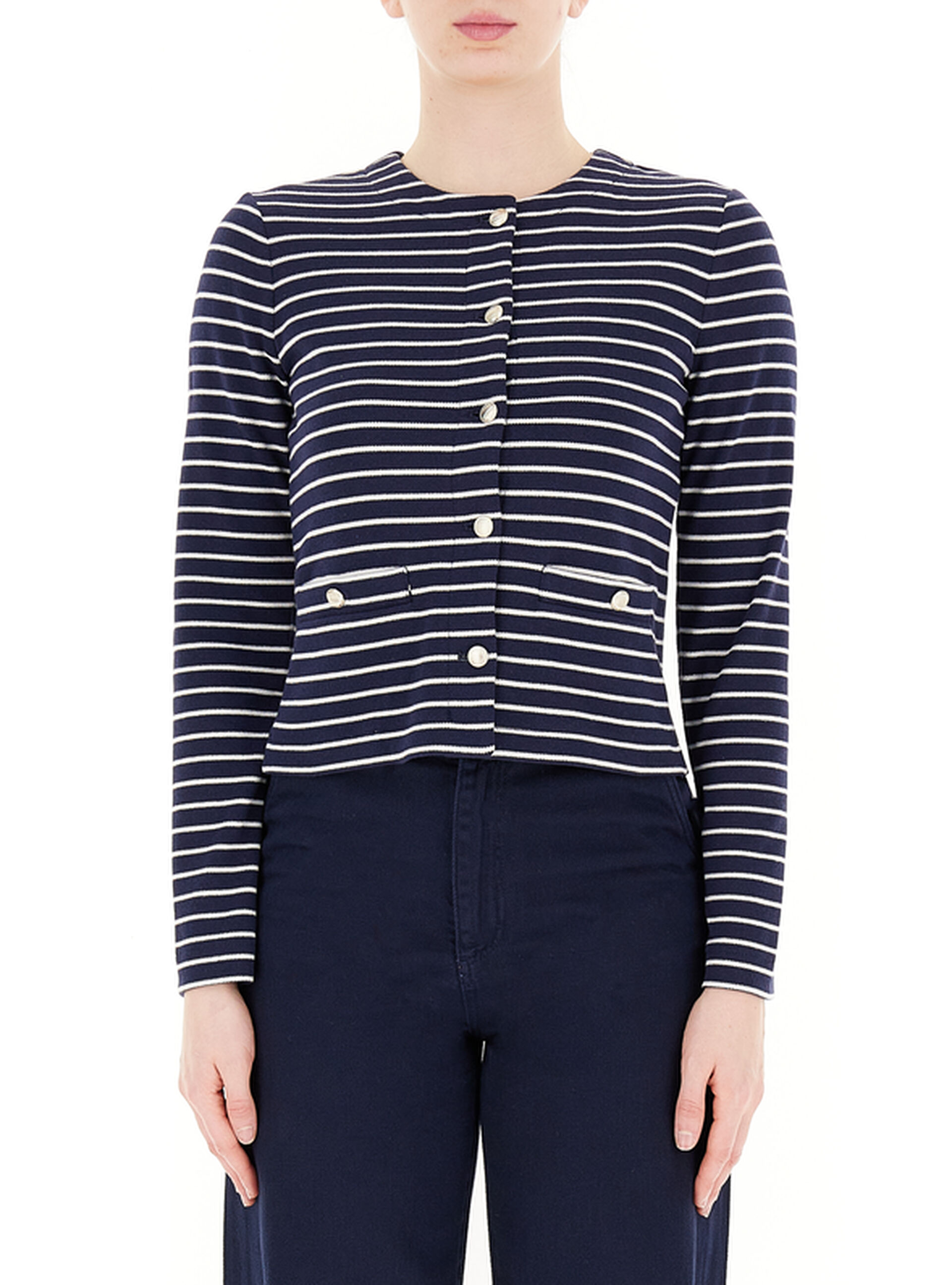 Cardigan maniche lunghe BLU SCURO 48