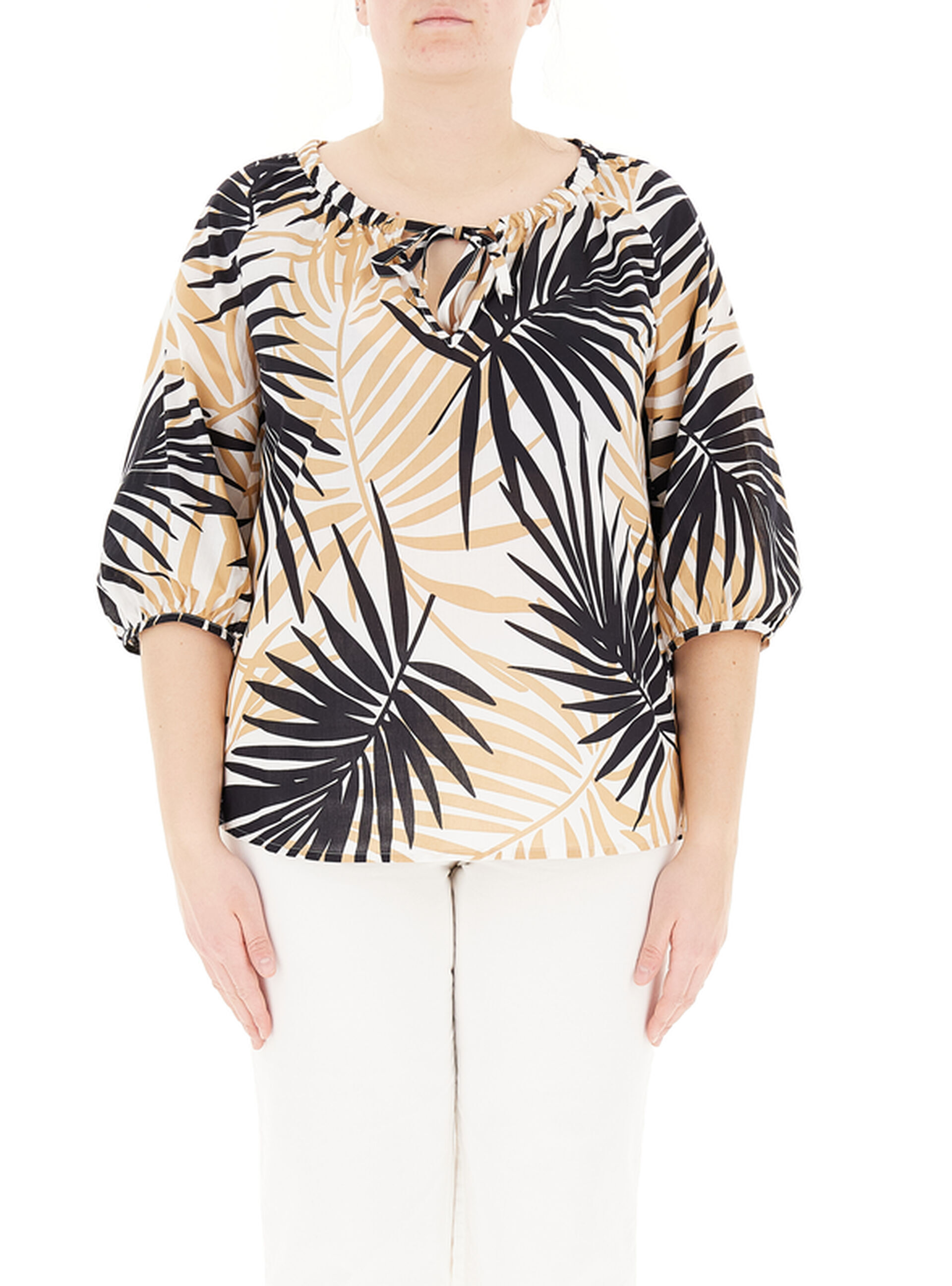 Blusa maniche 3/4 SABBIA 27