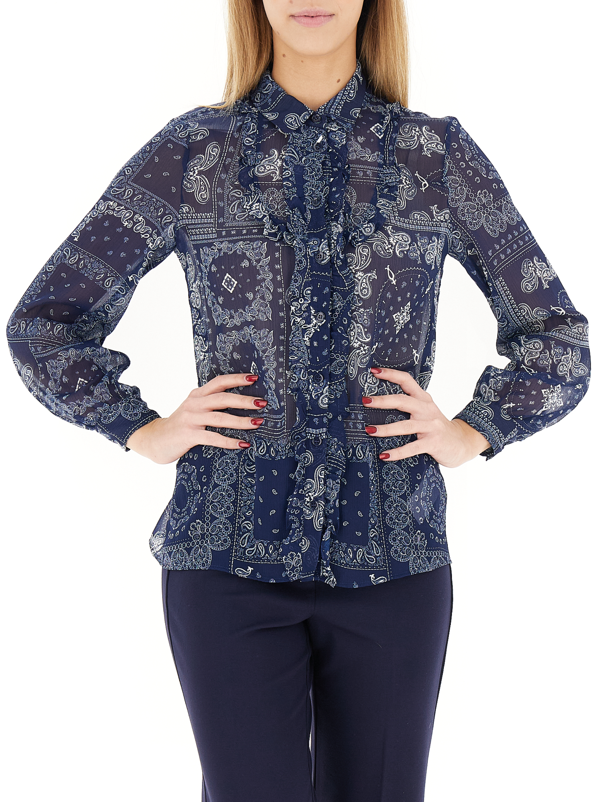 I BLUES Camicia in fantasia BLU 44