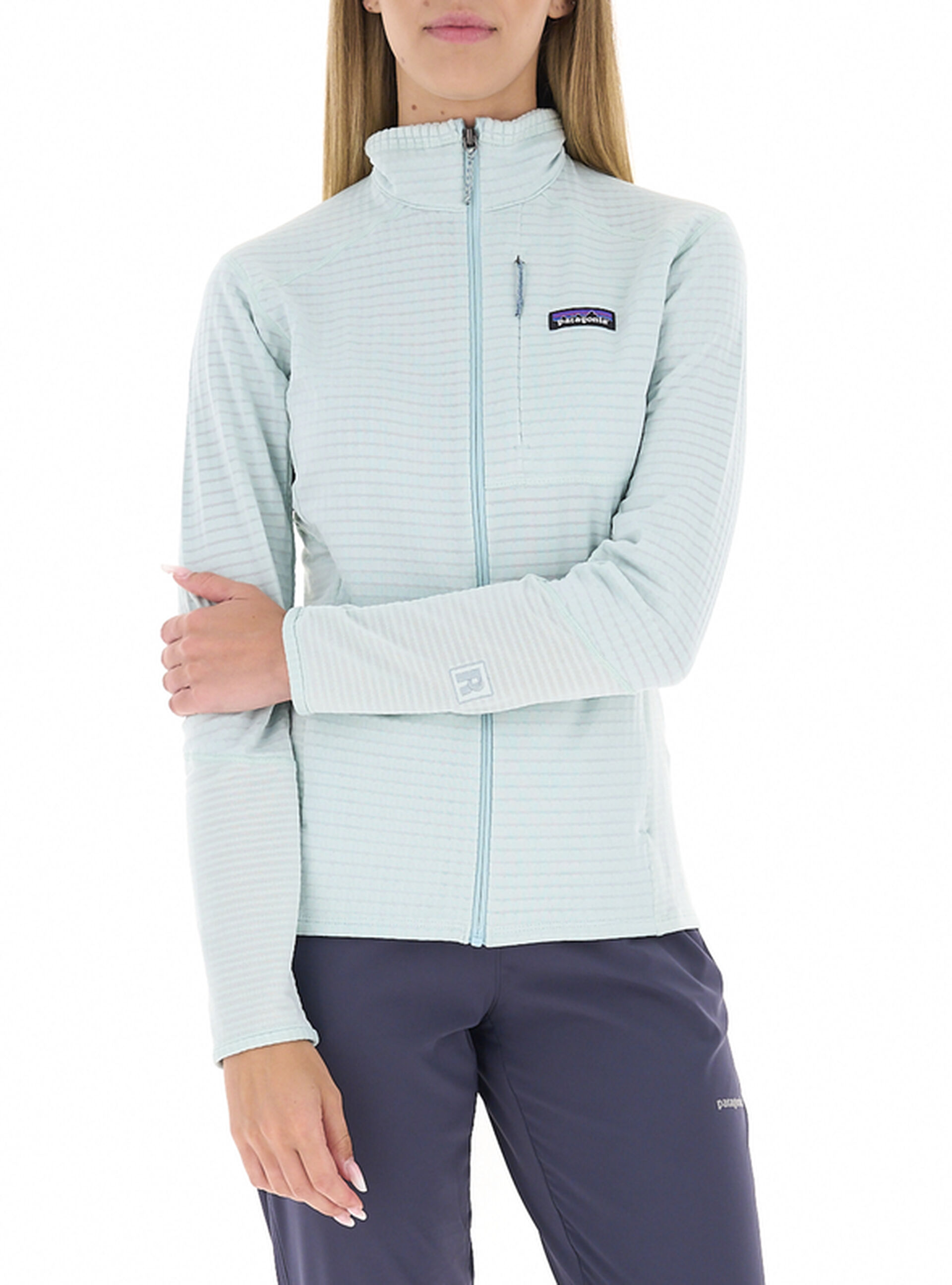 Felpa con zip AZZURRO CHIARO M