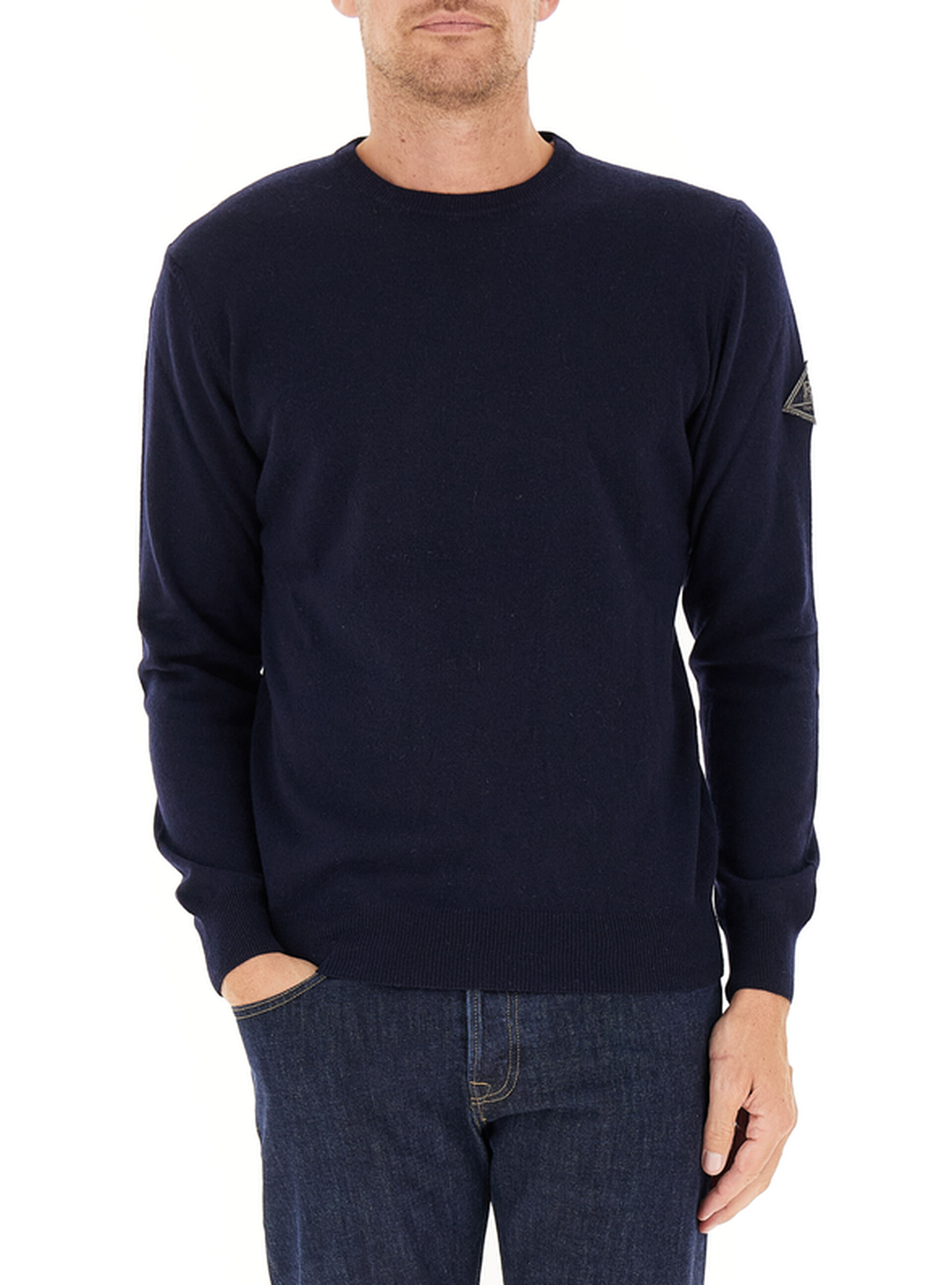 Maglione misto lana BLU NAVY