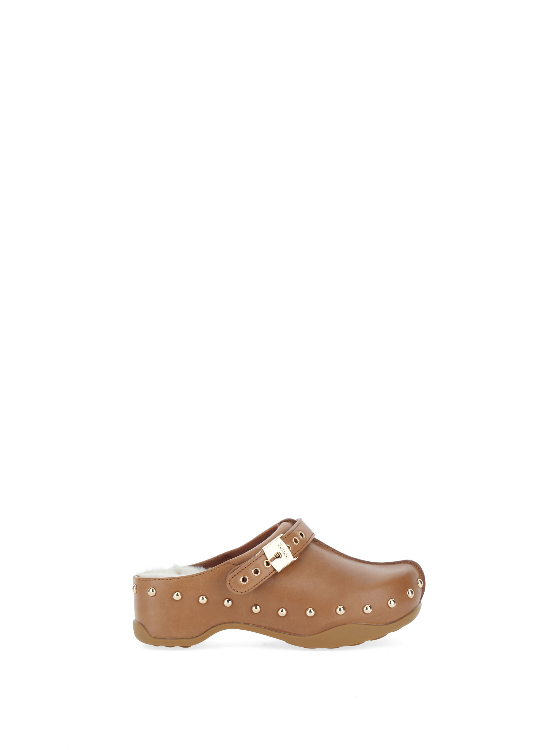 Scholl Mules in pelle MARRONE 39
