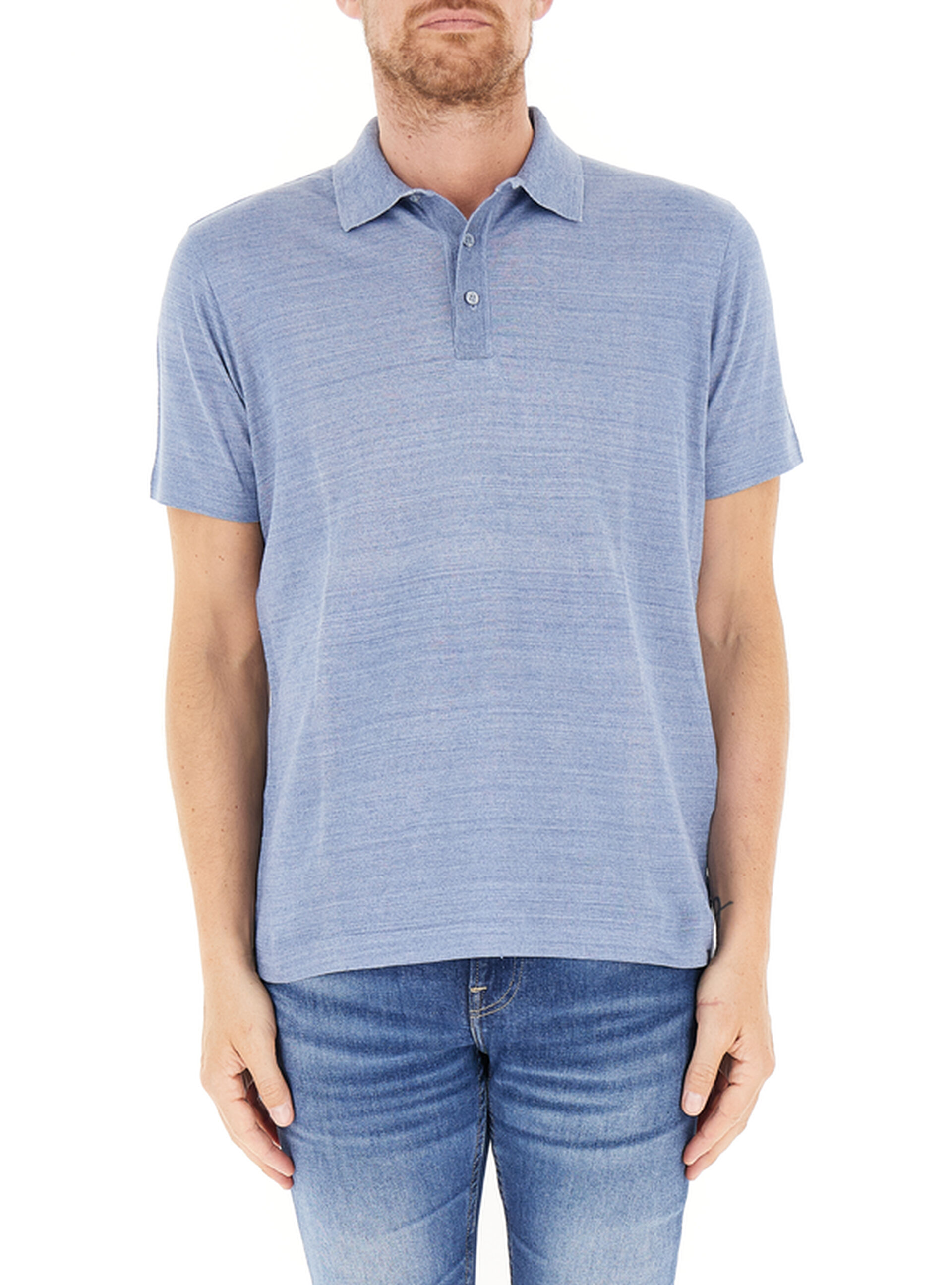 Polo maniche corte AZZURRO POLVERE