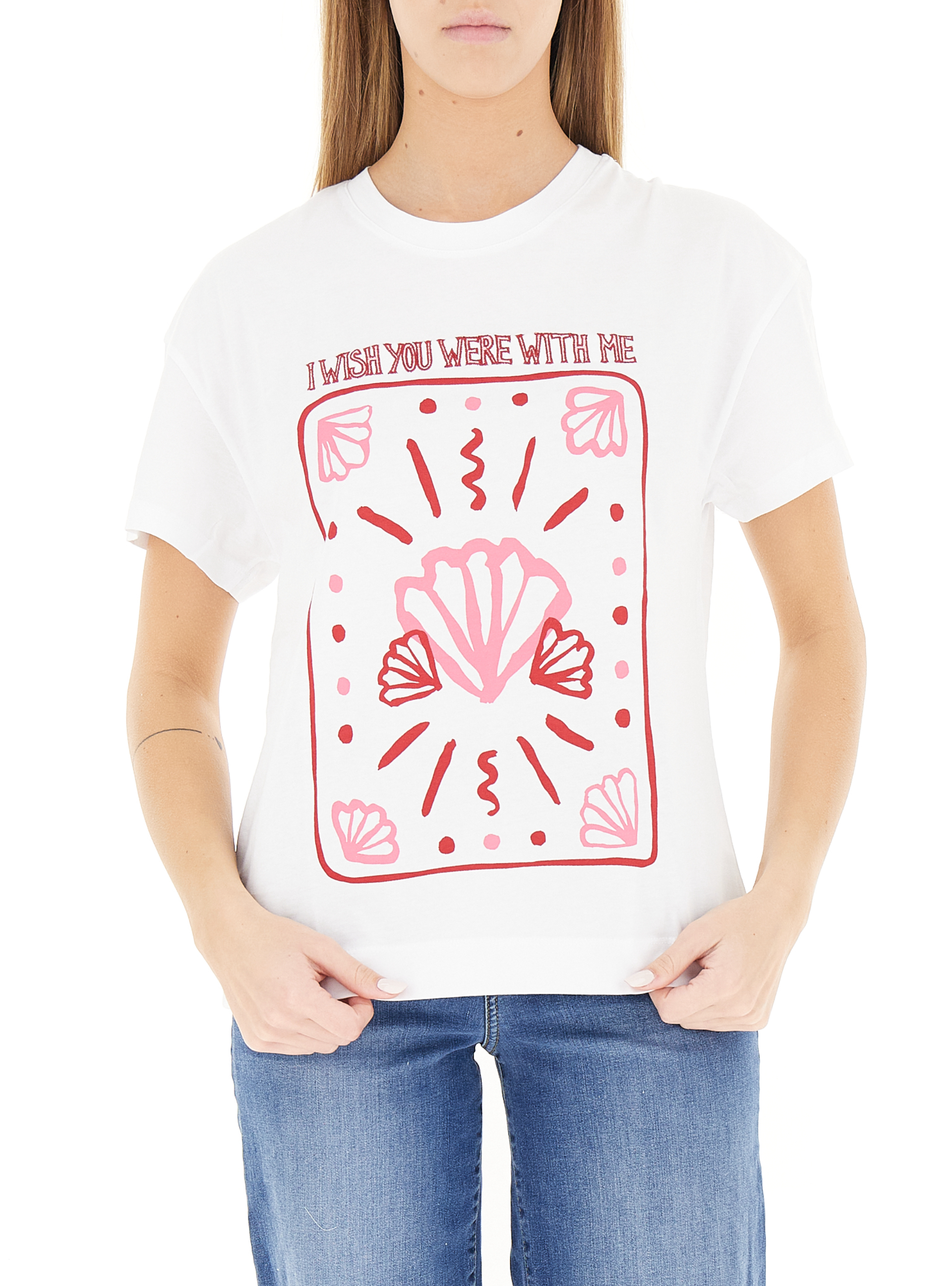 T-shirt con stampa BIANCO XS