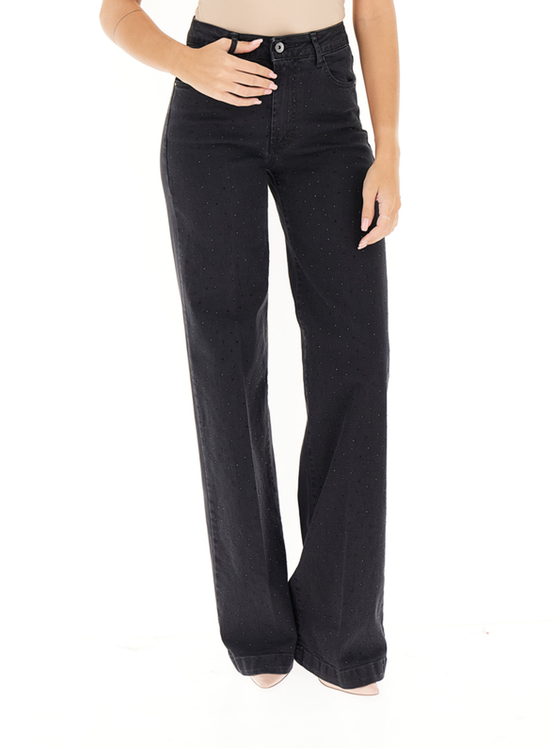 KOCCA Jeans con strass NERO 40