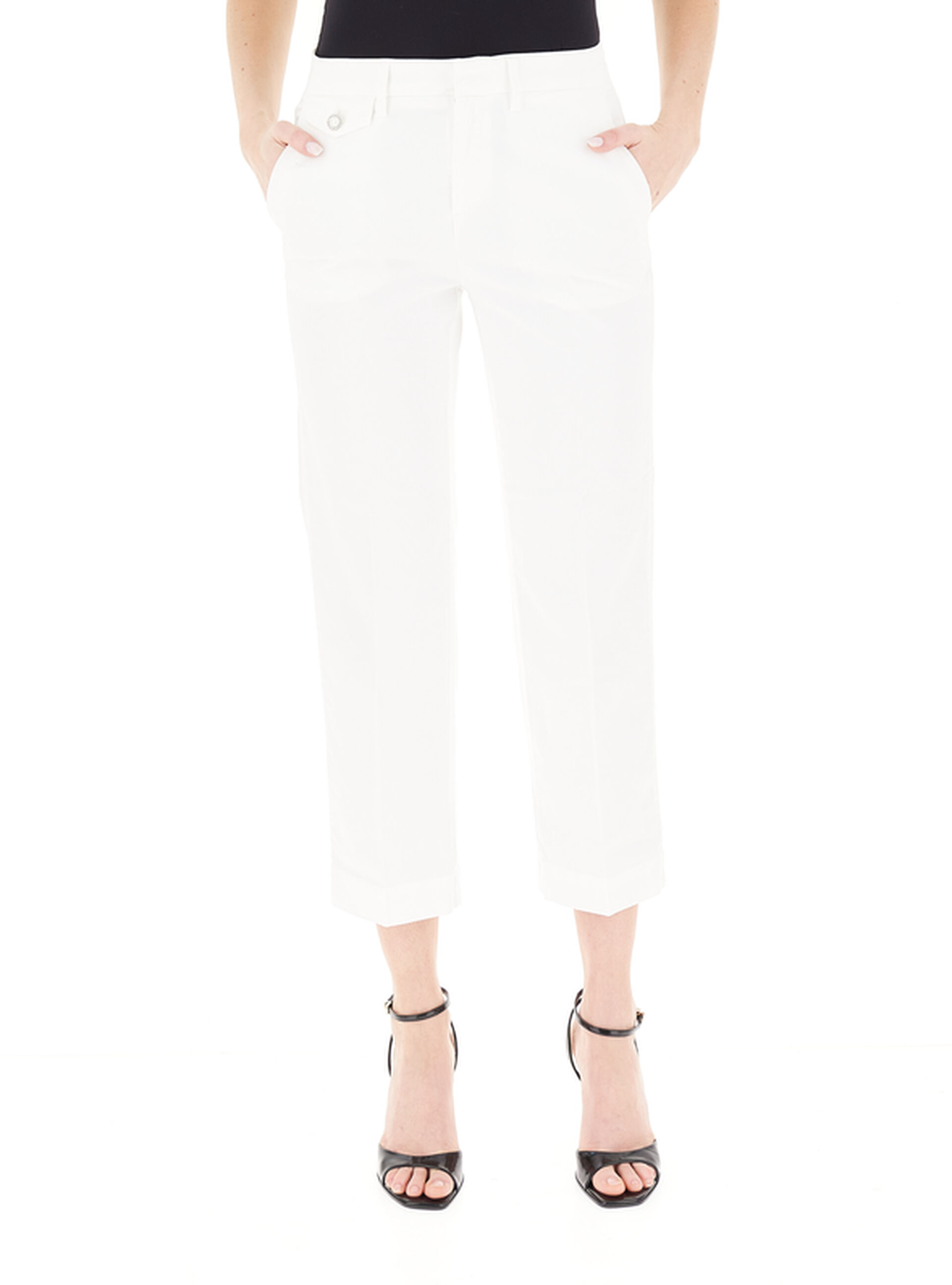 Pantalone cropped LIU JEANS PANNA 25