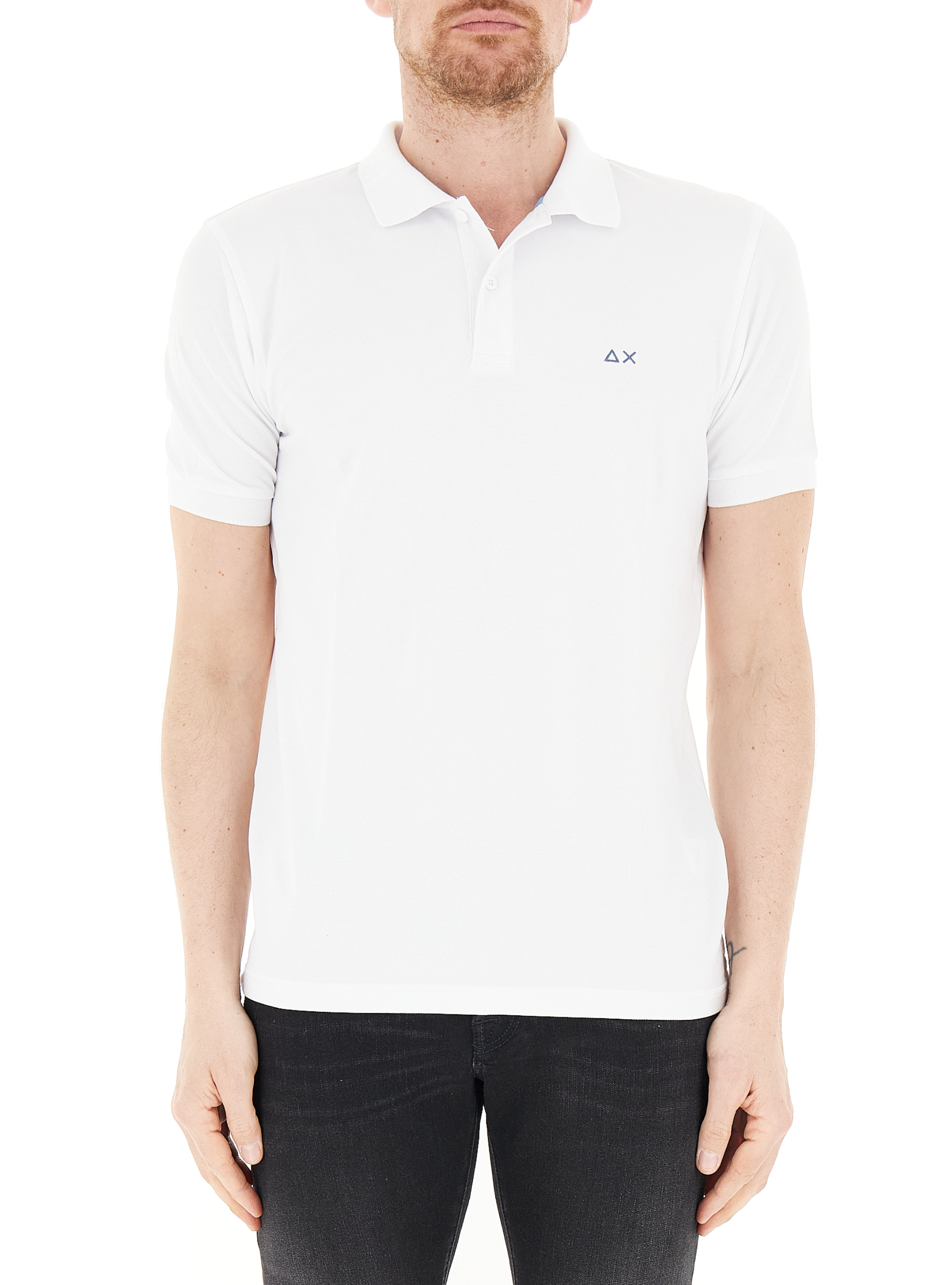 SUN68 Polo maniche corte BIANCO