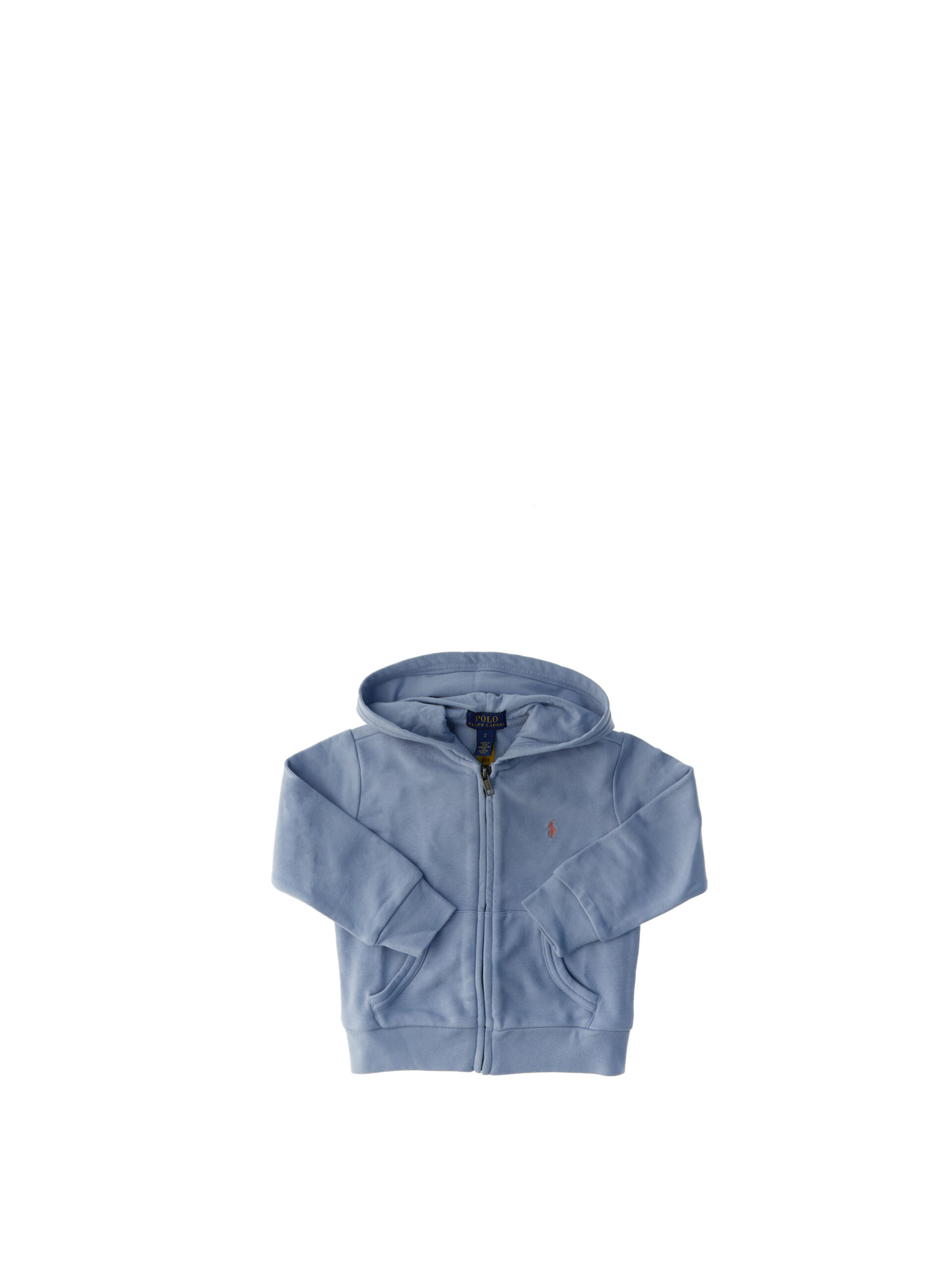 Felpa con cappuccio POLO BOYS AZZURRO POLVERE 6