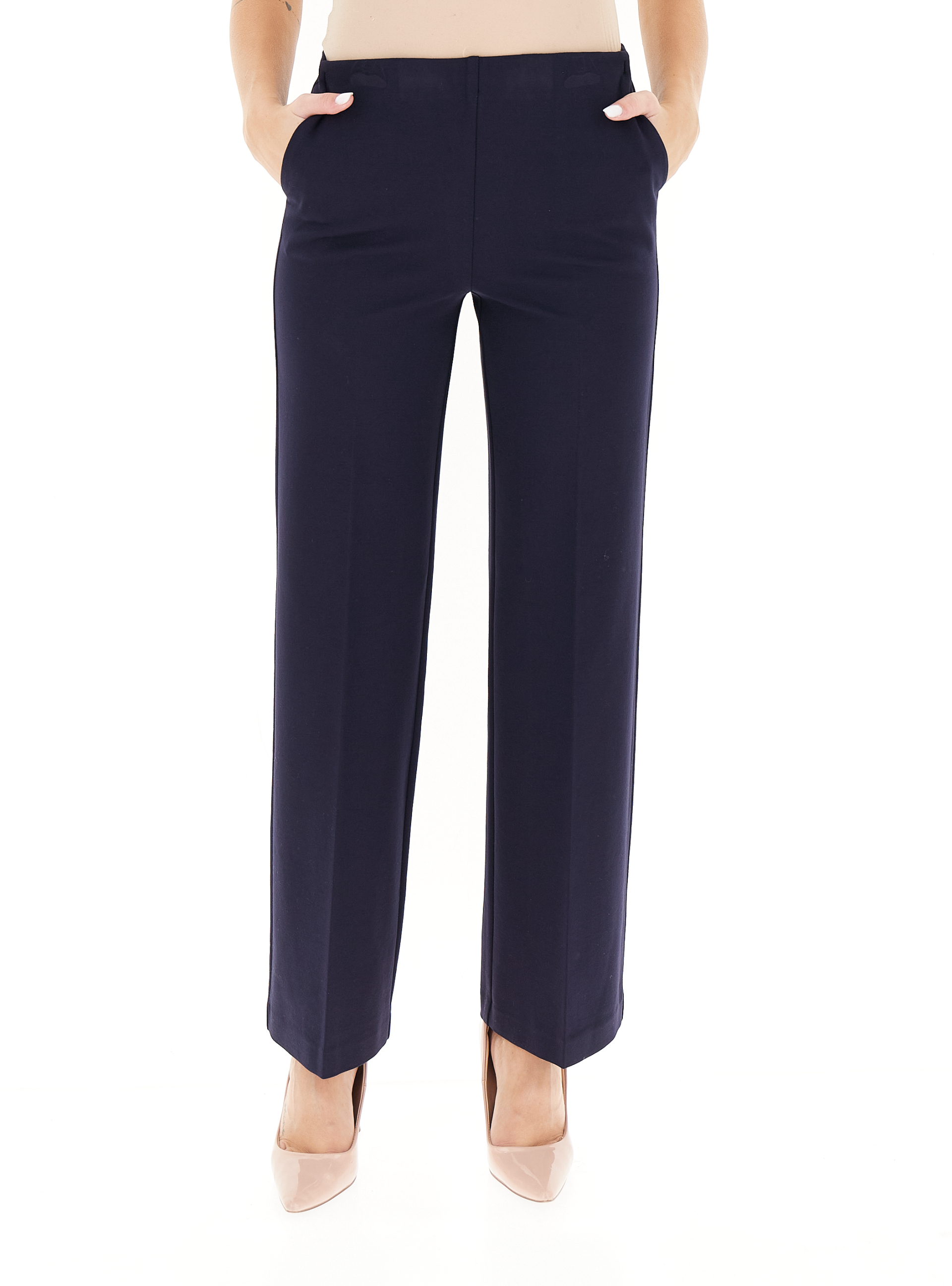 Pantalone misto viscosa BLU NAVY