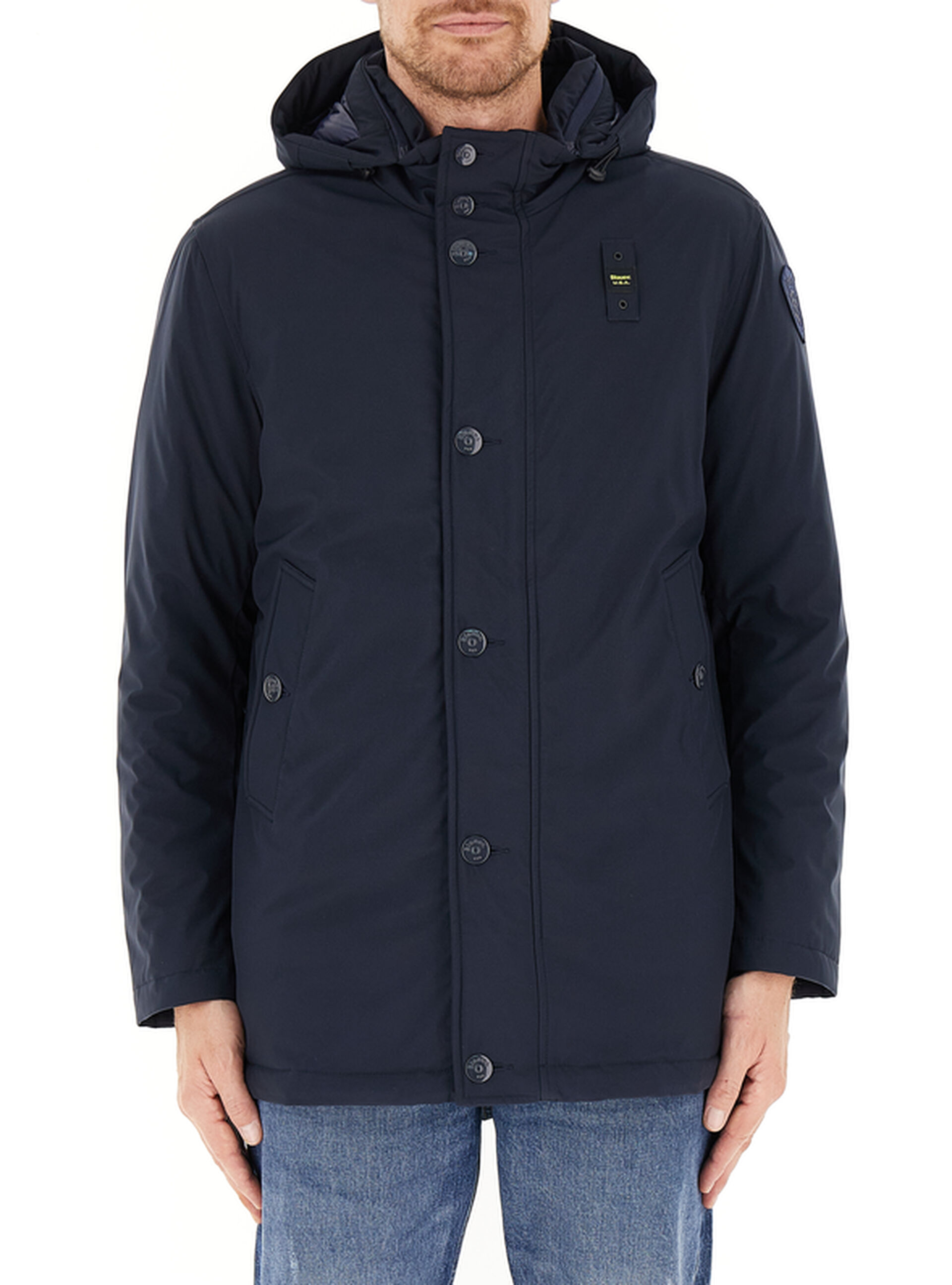 Giubbotto con cappuccio BLU NOTTE XXXL