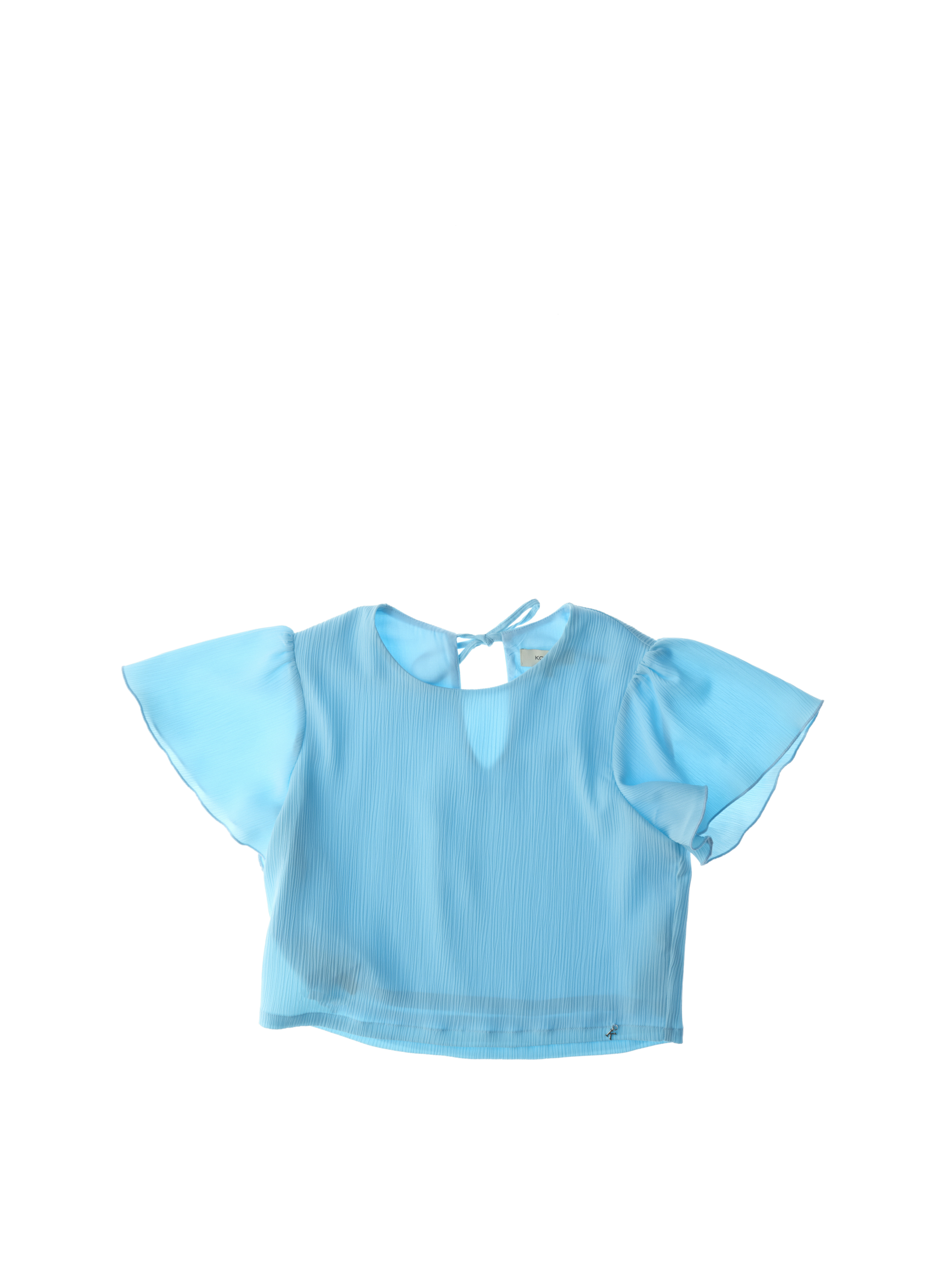 Blusa con volants TURCHESE 16