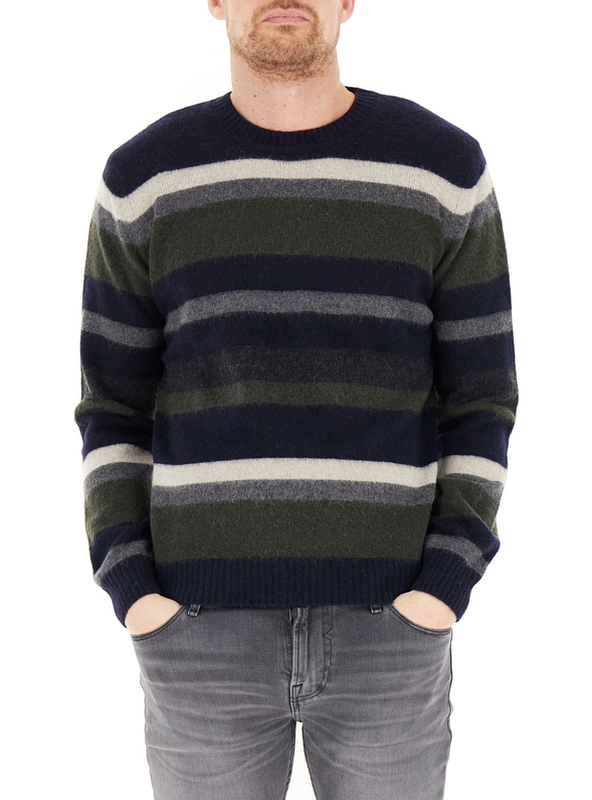Maglione misto lana BLU NAVY 56