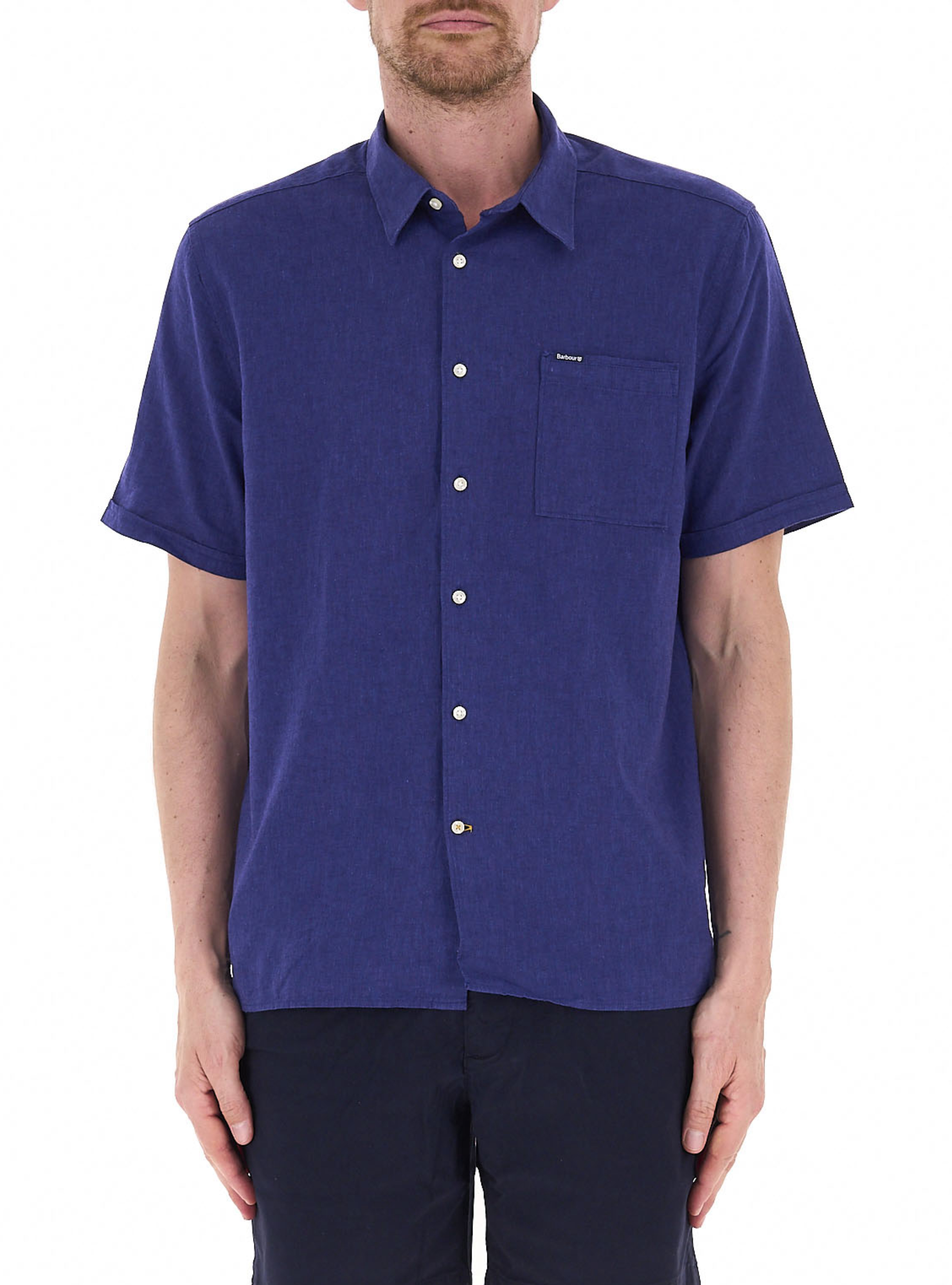 Barbour Camicia maniche corte BLU