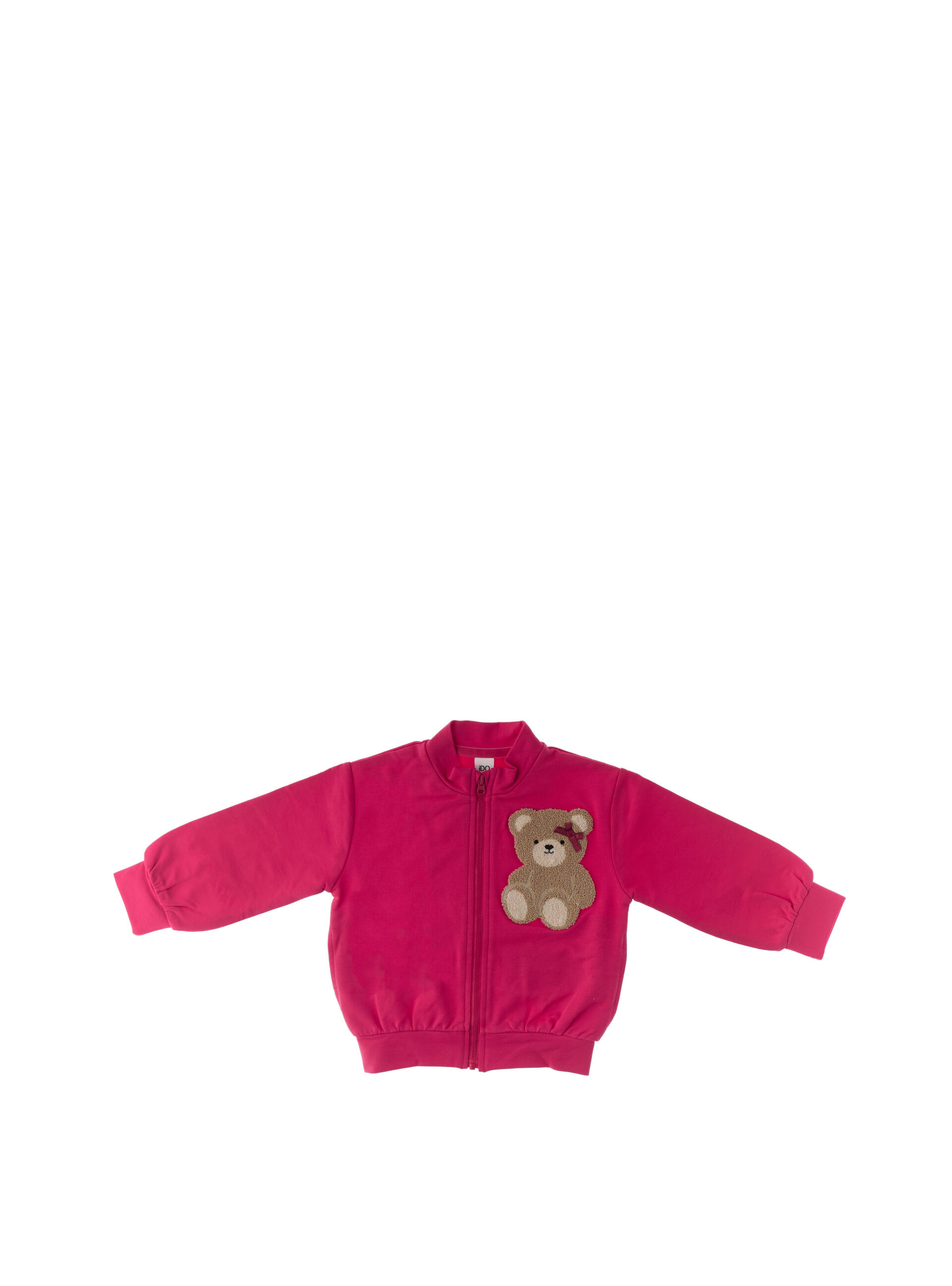 IDO Felpa con zip FUCSIA