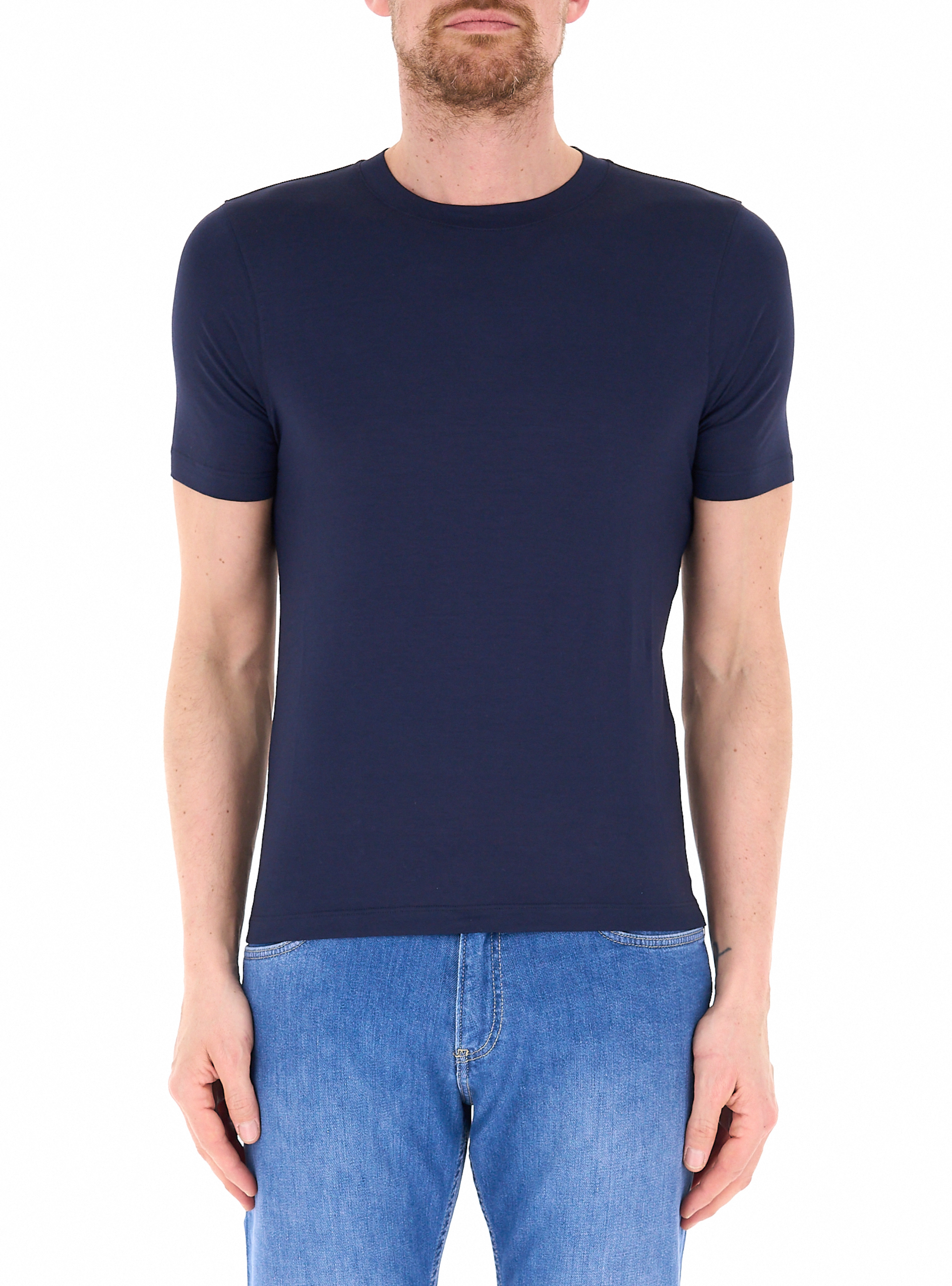 T-shirt in viscosa BLU NAVY