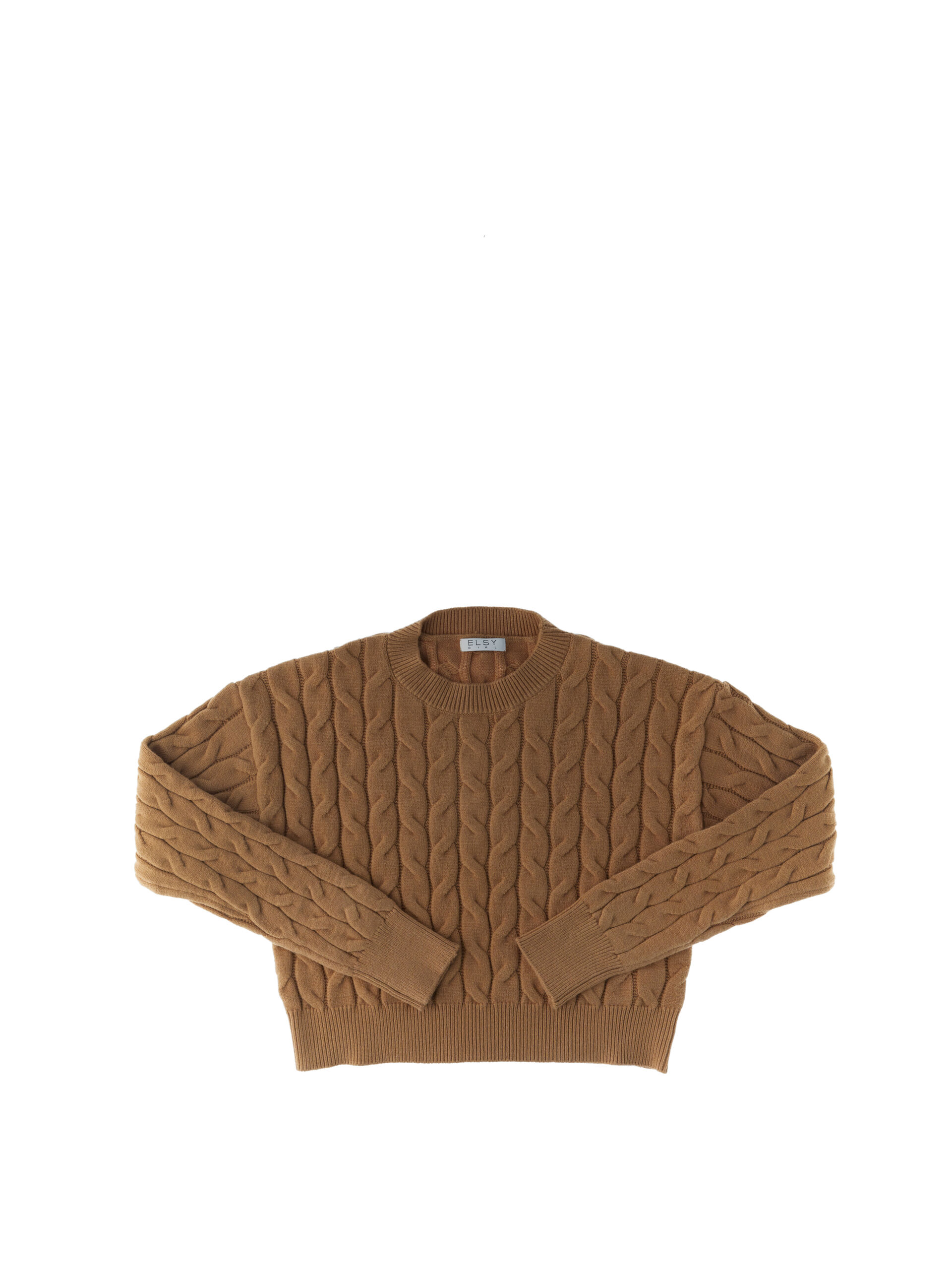 Maglione a trecce CAMMELLO 36