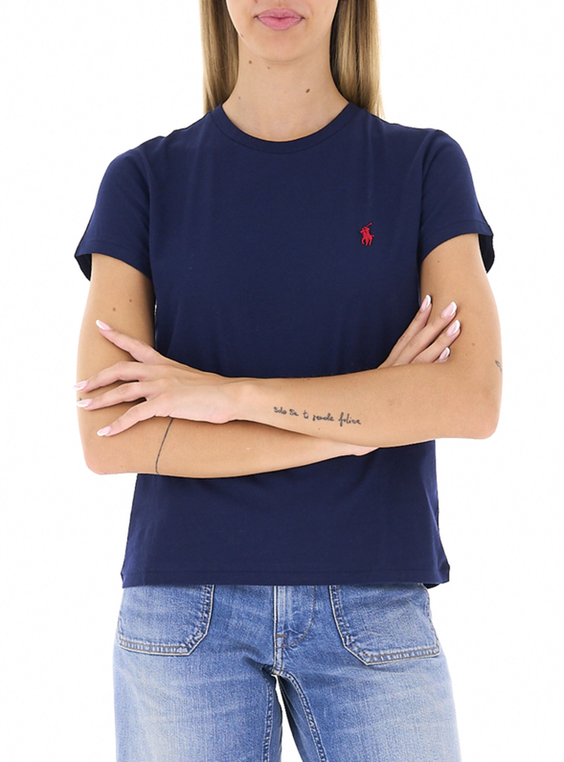 T-shirt girocollo POLO BLU NAVY XL