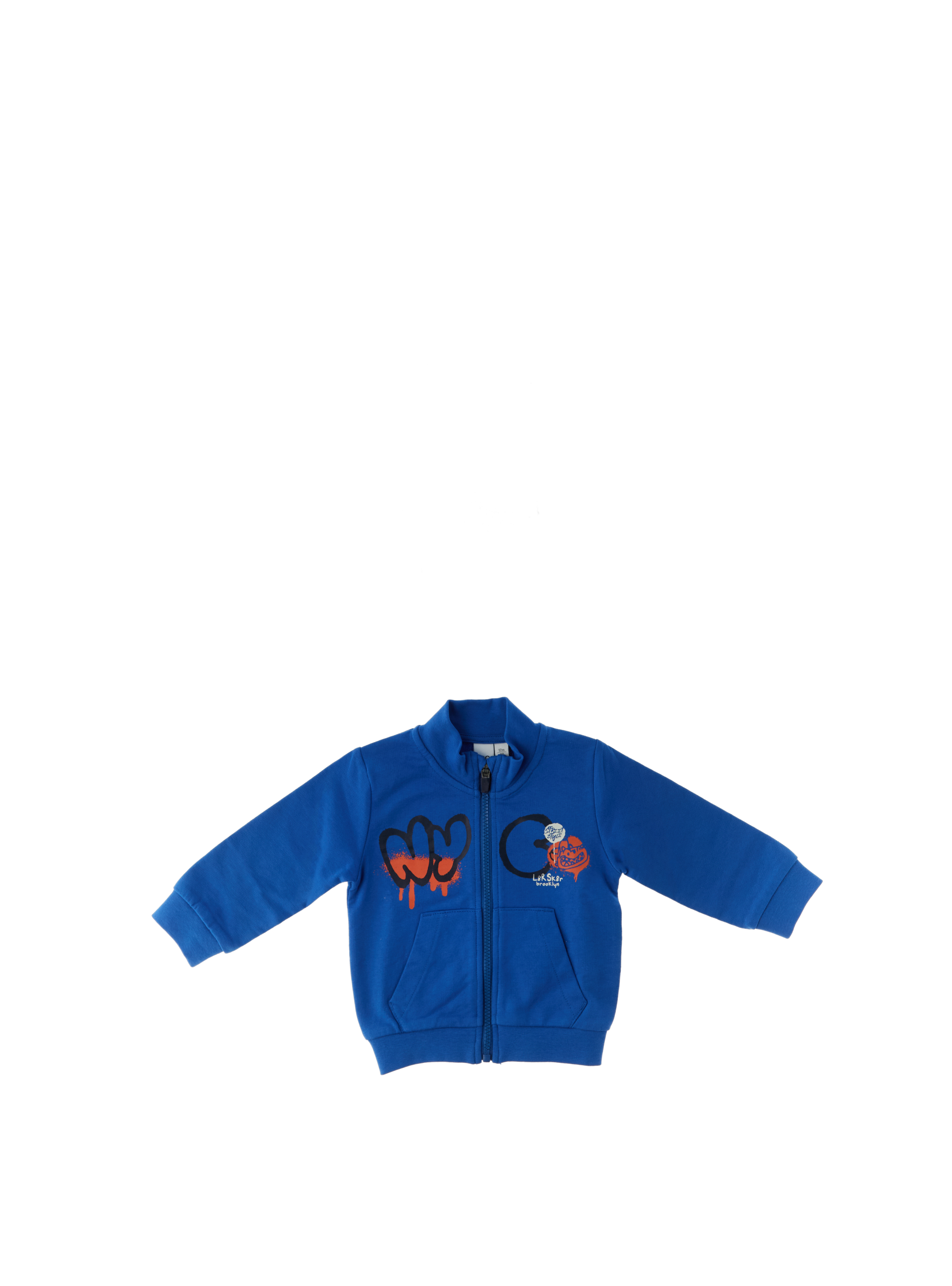 Felpa garzata BLU ELETTRICO 18M