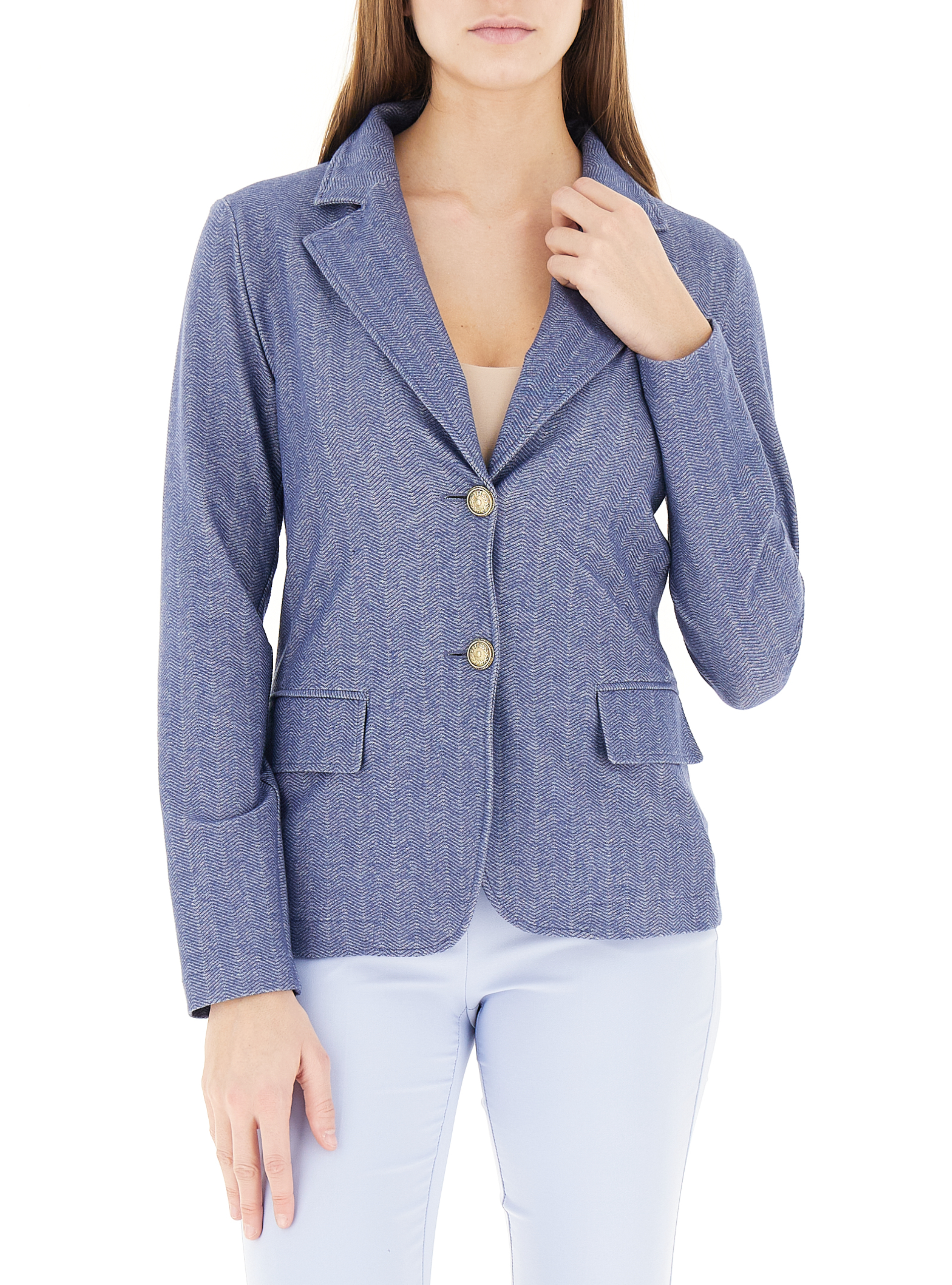 Blazer monopetto BLU CHIARO 38