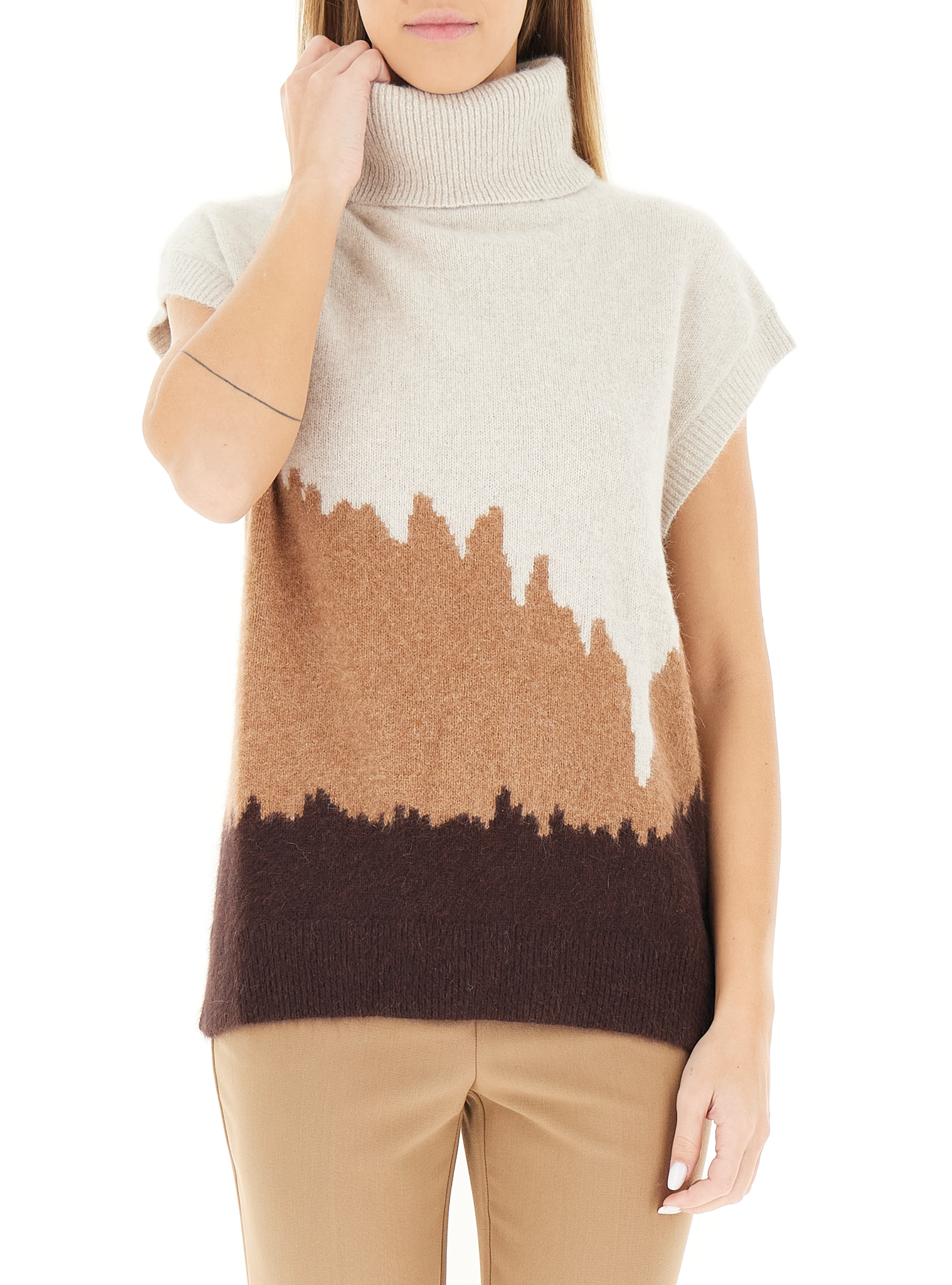 Maglione dolcevita BEIGE 40