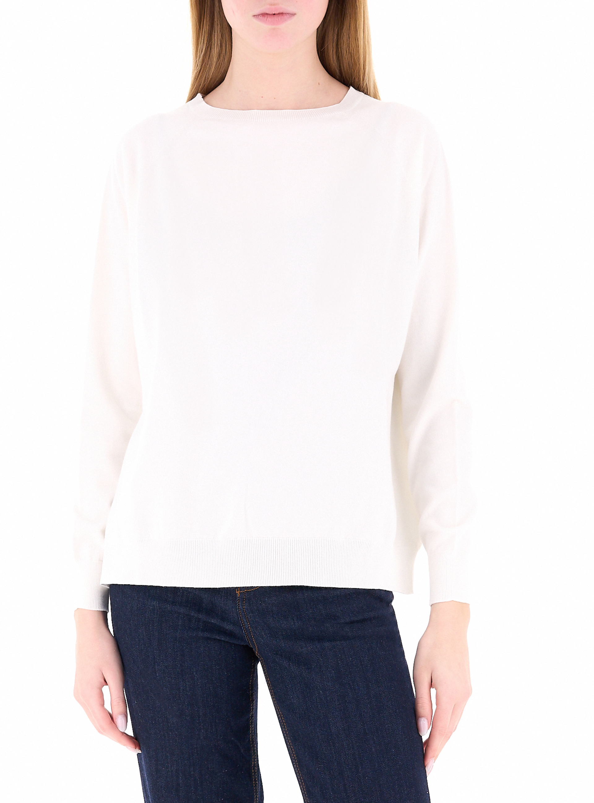 VICOLO Maglia girocollo PANNA UNI