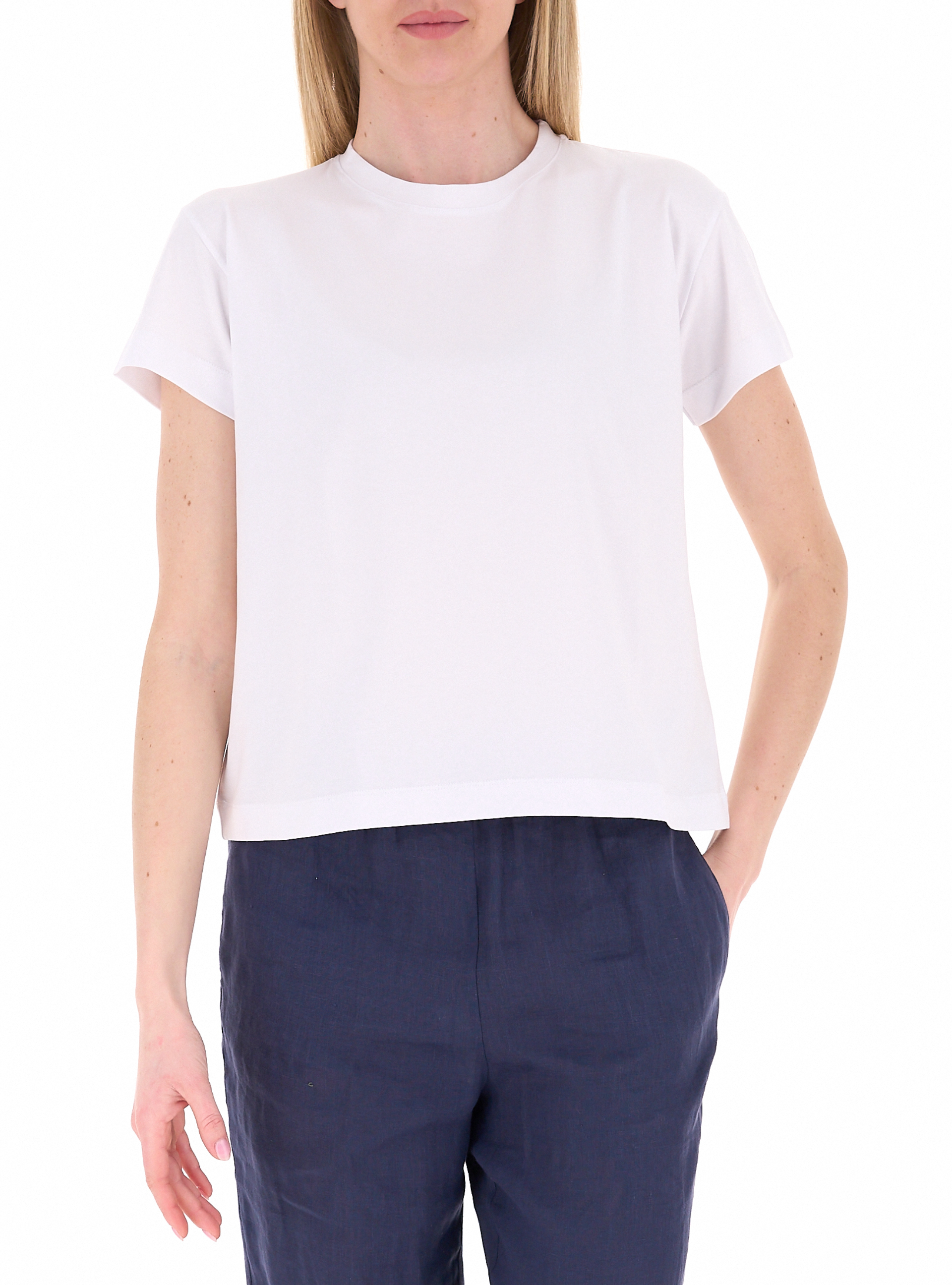 MAIDAMILA T-shirt girocollo PANNA